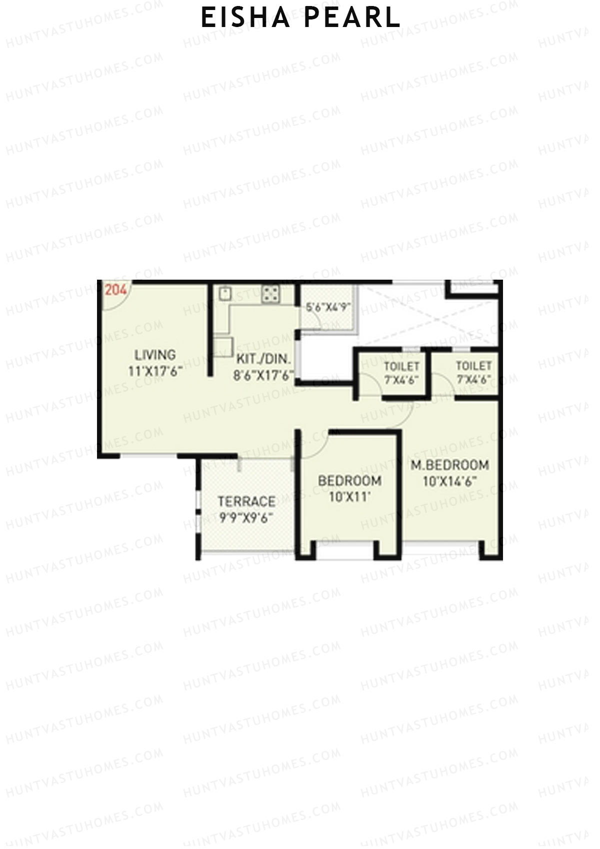 Eisha Pearl Wing G Unit 4 Floor Plan