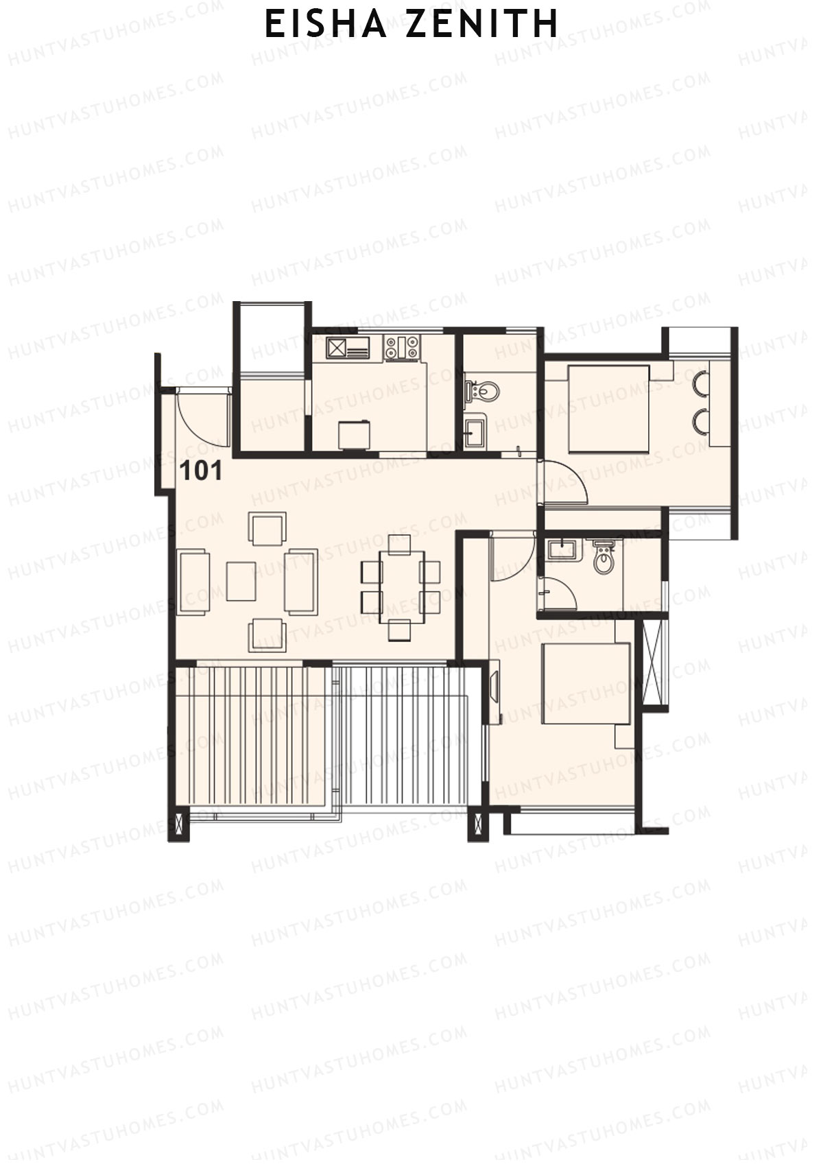 Eisha Zenith Tower A Unit 1 Floor Plan