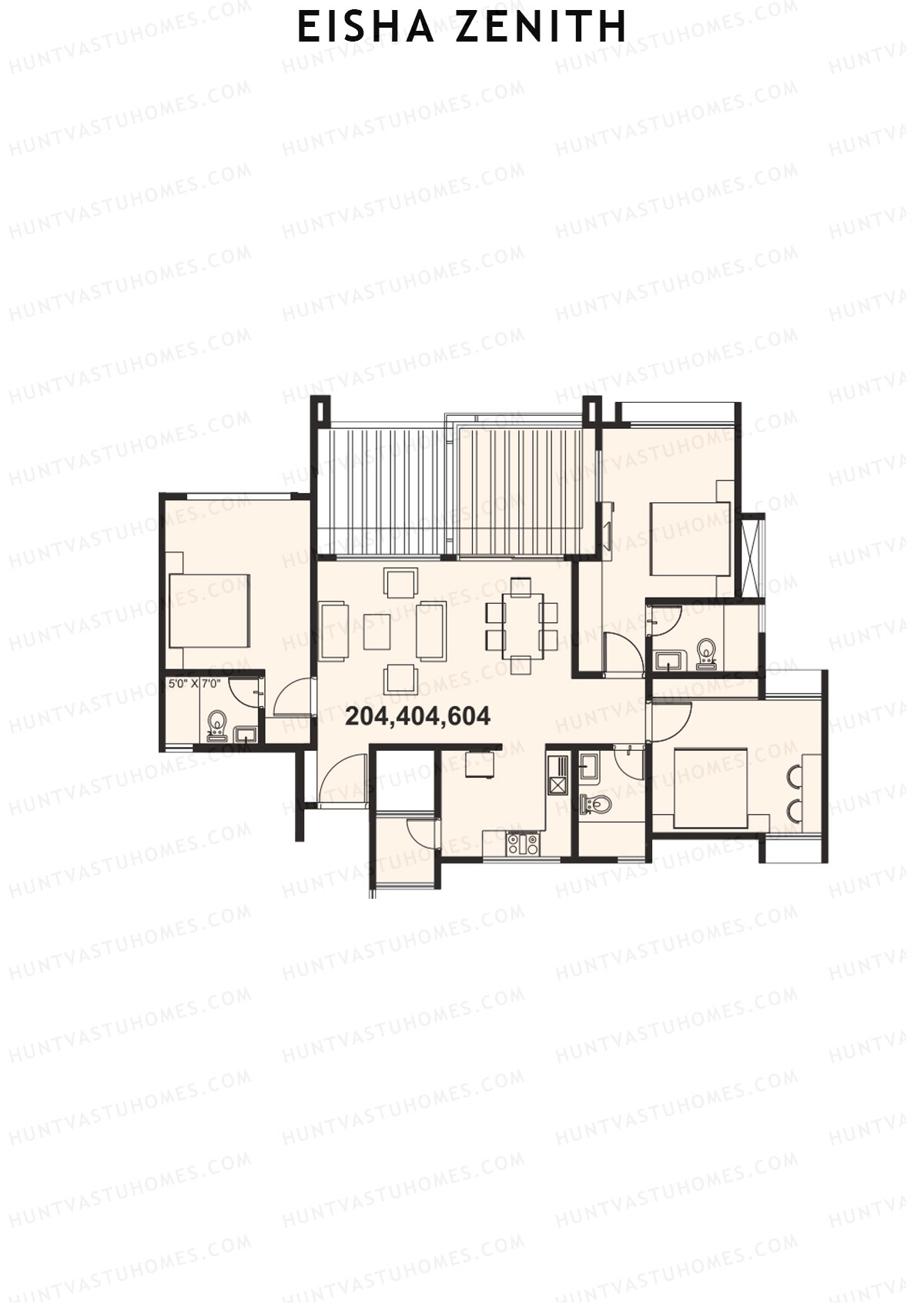 Eisha Zenith Tower A Unit 4 Floor Plan