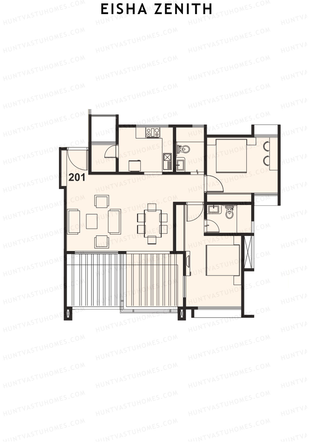 Eisha Zenith Tower C Unit 1 Floor Plan