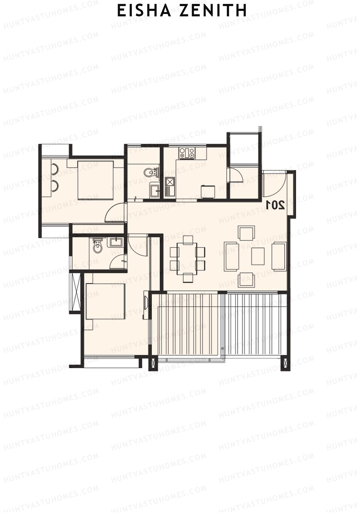 Eisha Zenith Tower C Unit 2 Floor Plan
