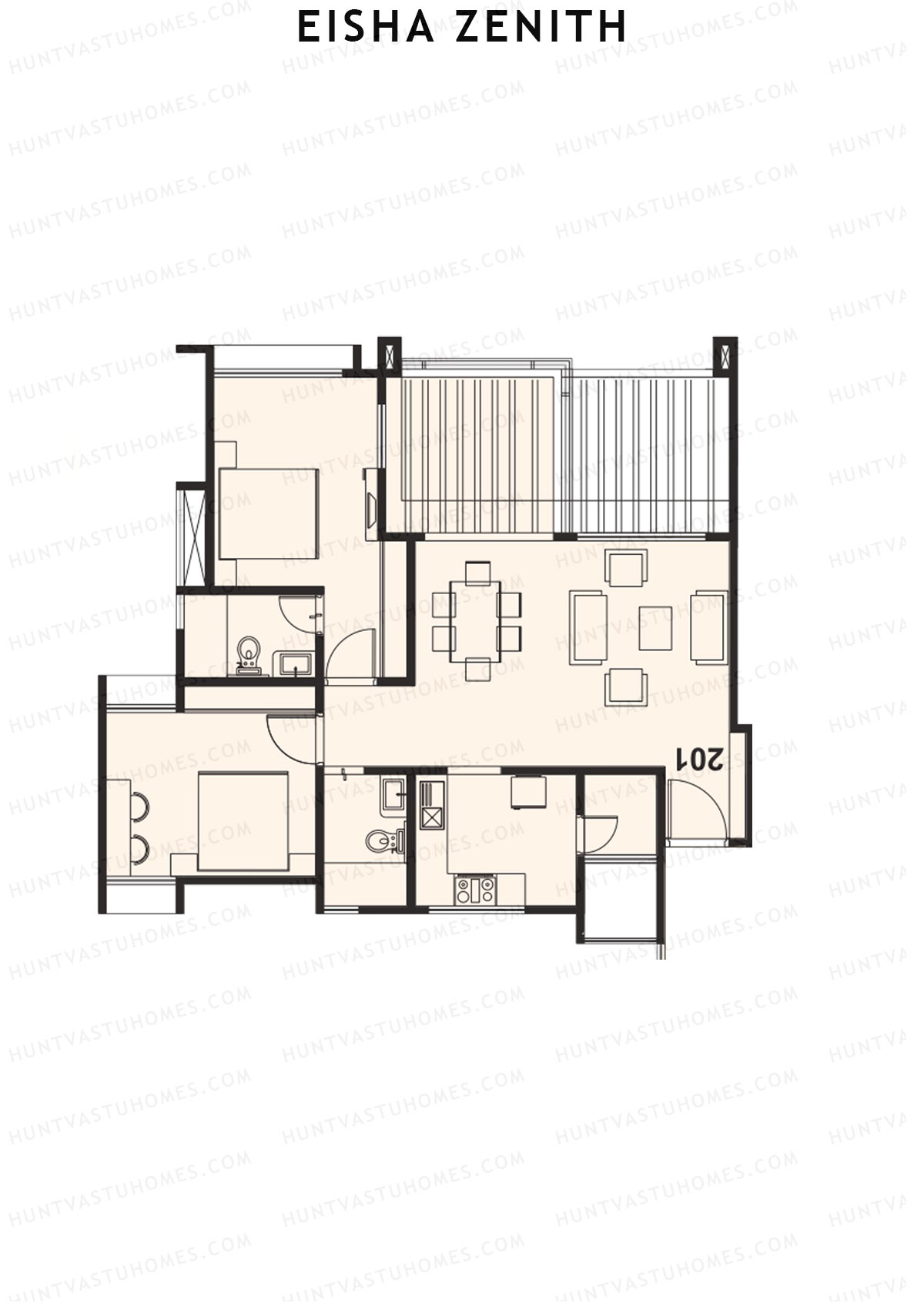 Eisha Zenith Tower C Unit 3 Floor Plan