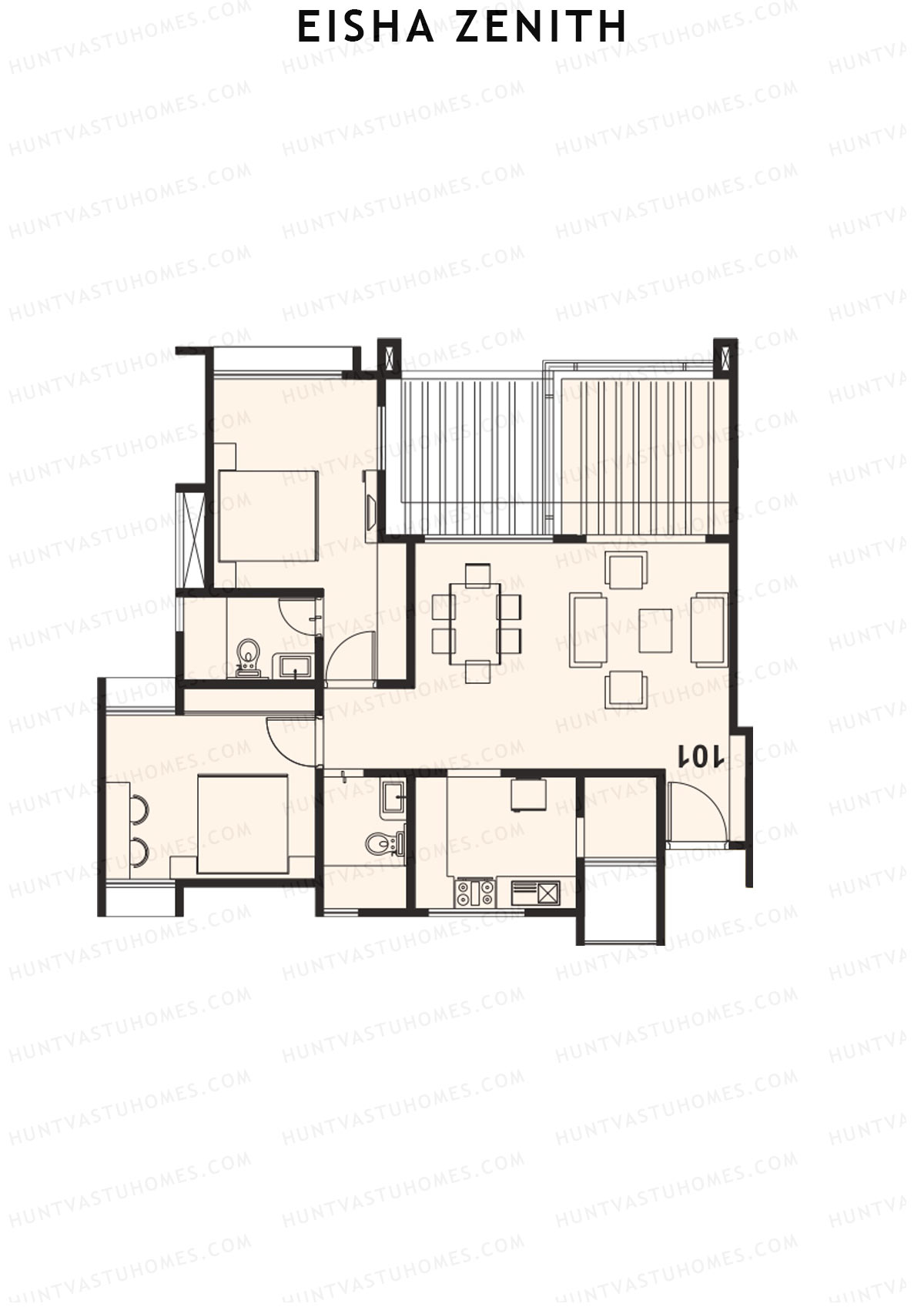 Eisha Zenith Tower C Unit 3 Floor Plan