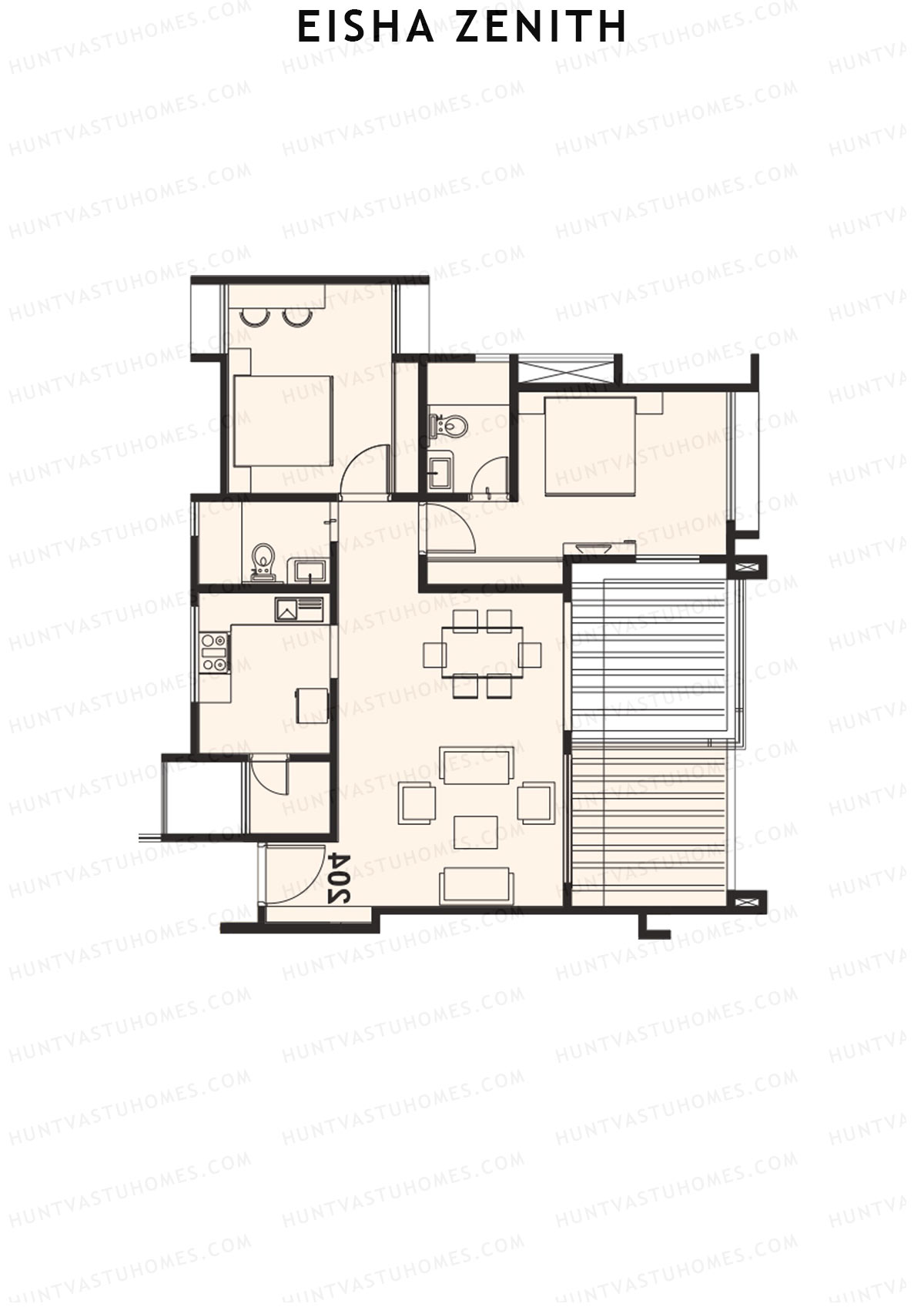 Eisha Zenith Tower F Unit 3 Floor Plan