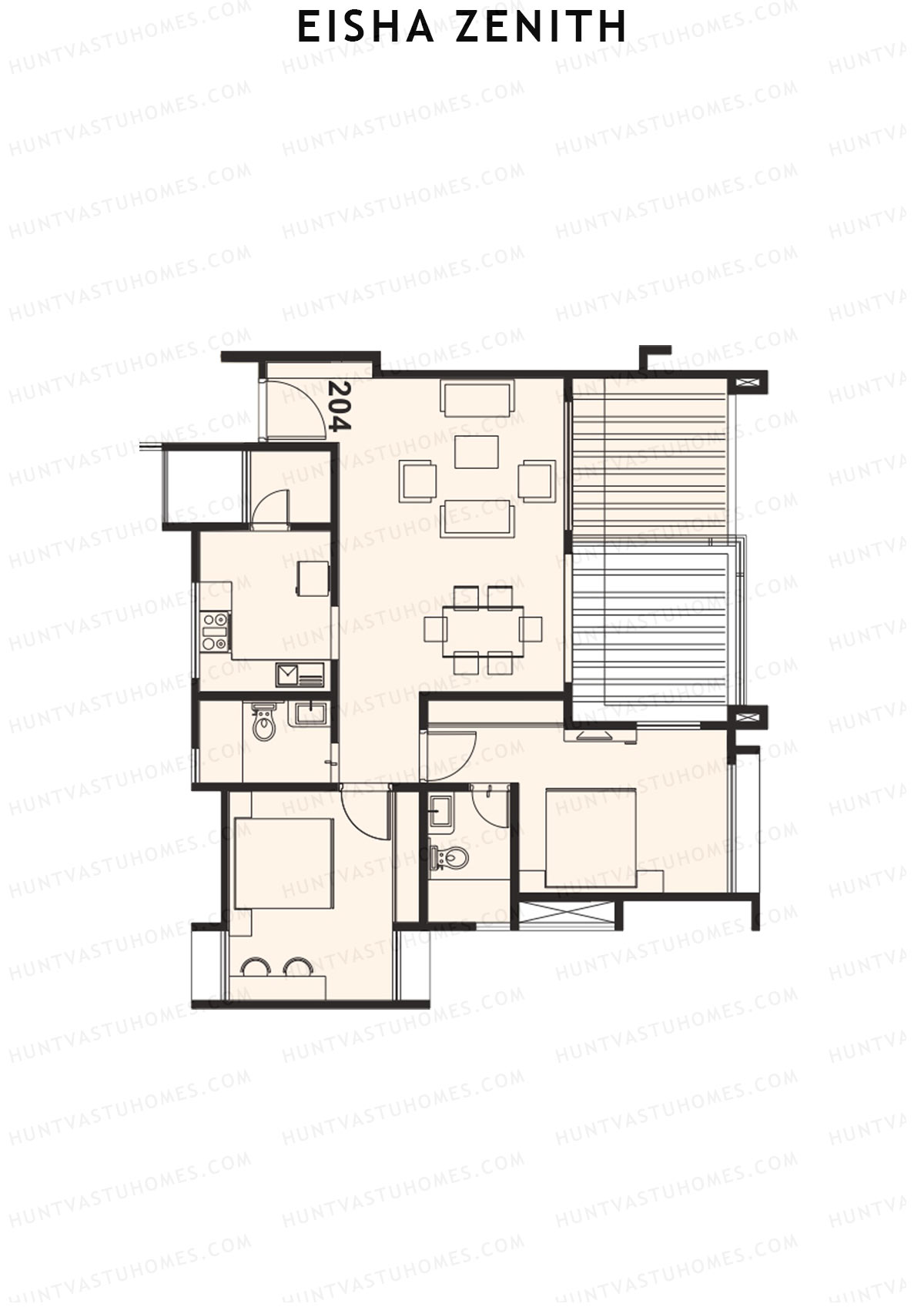 Eisha Zenith Tower F Unit 4 Floor Plan