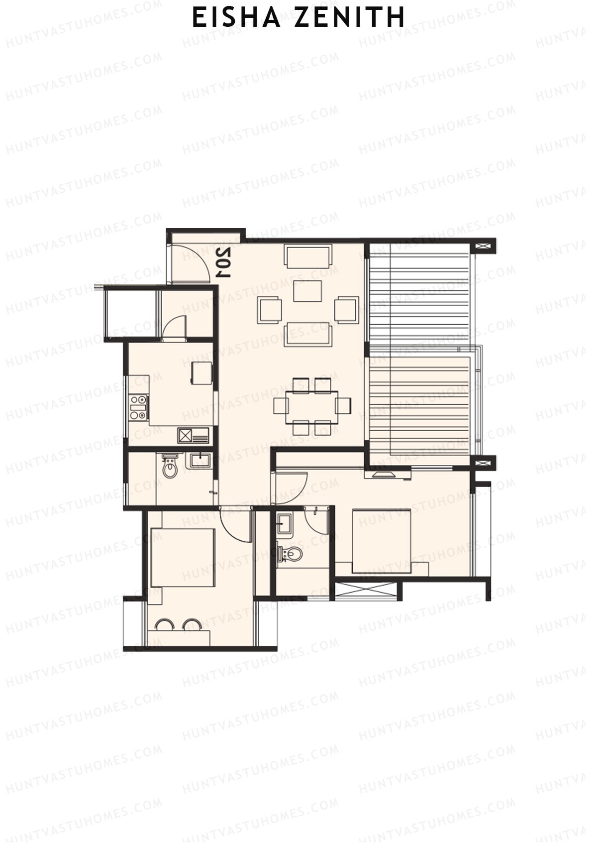Eisha Zenith Tower F Unit 4 Floor Plan