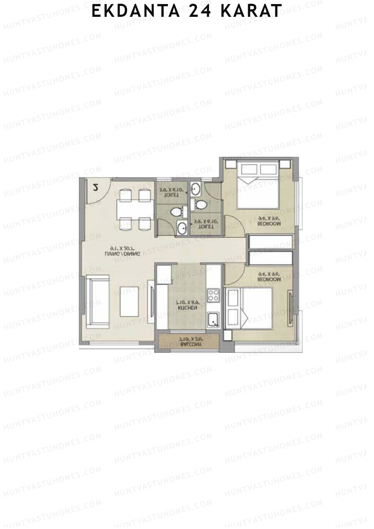 Ekdanta 24 Karat Block A Unit 3 Floor Plan