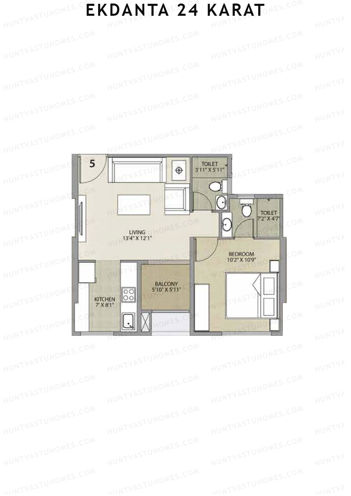 Ekdanta 24 Karat Block A Unit 5 Floor Plan