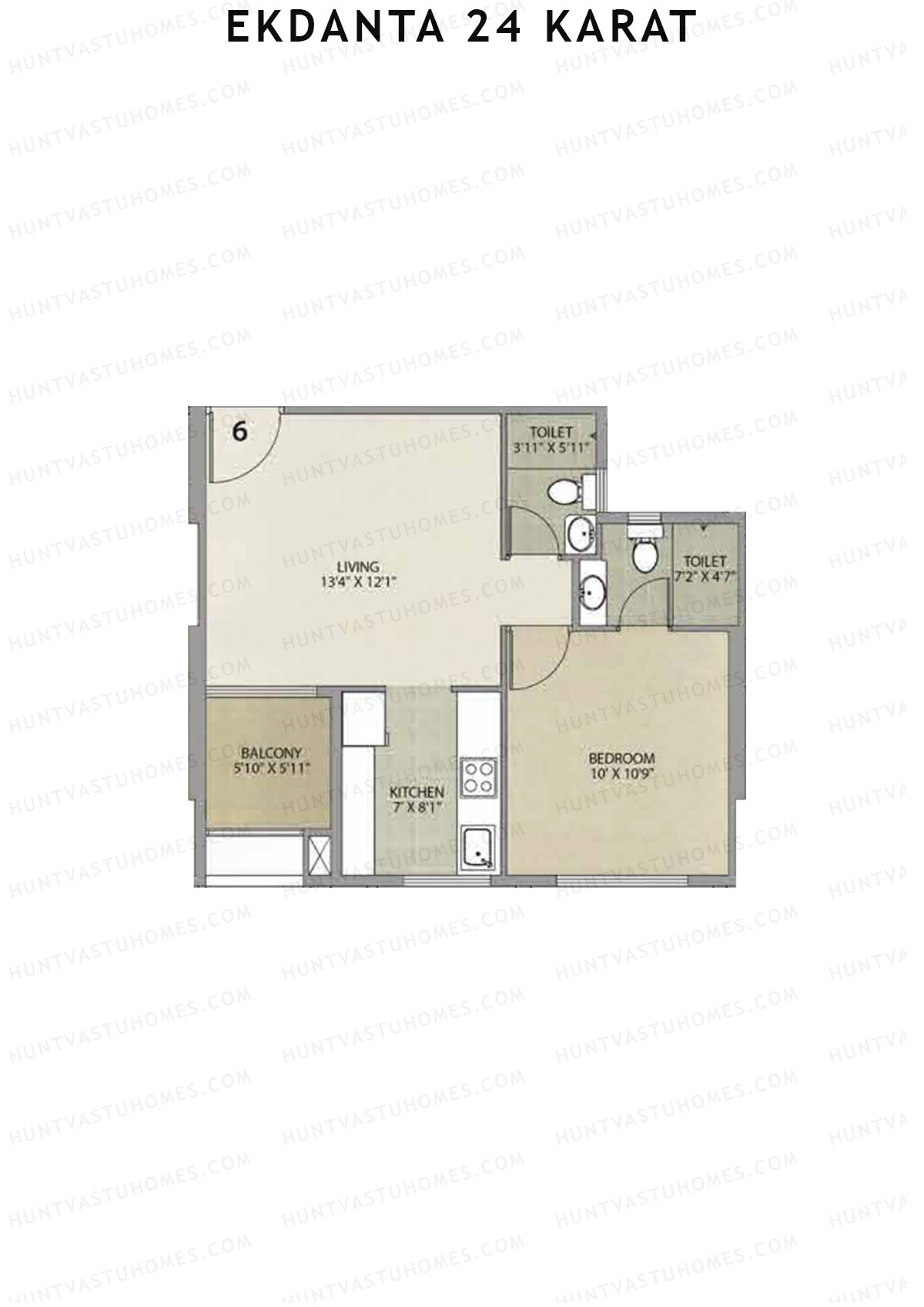 Ekdanta 24 Karat Block A Unit 6 Floor Plan