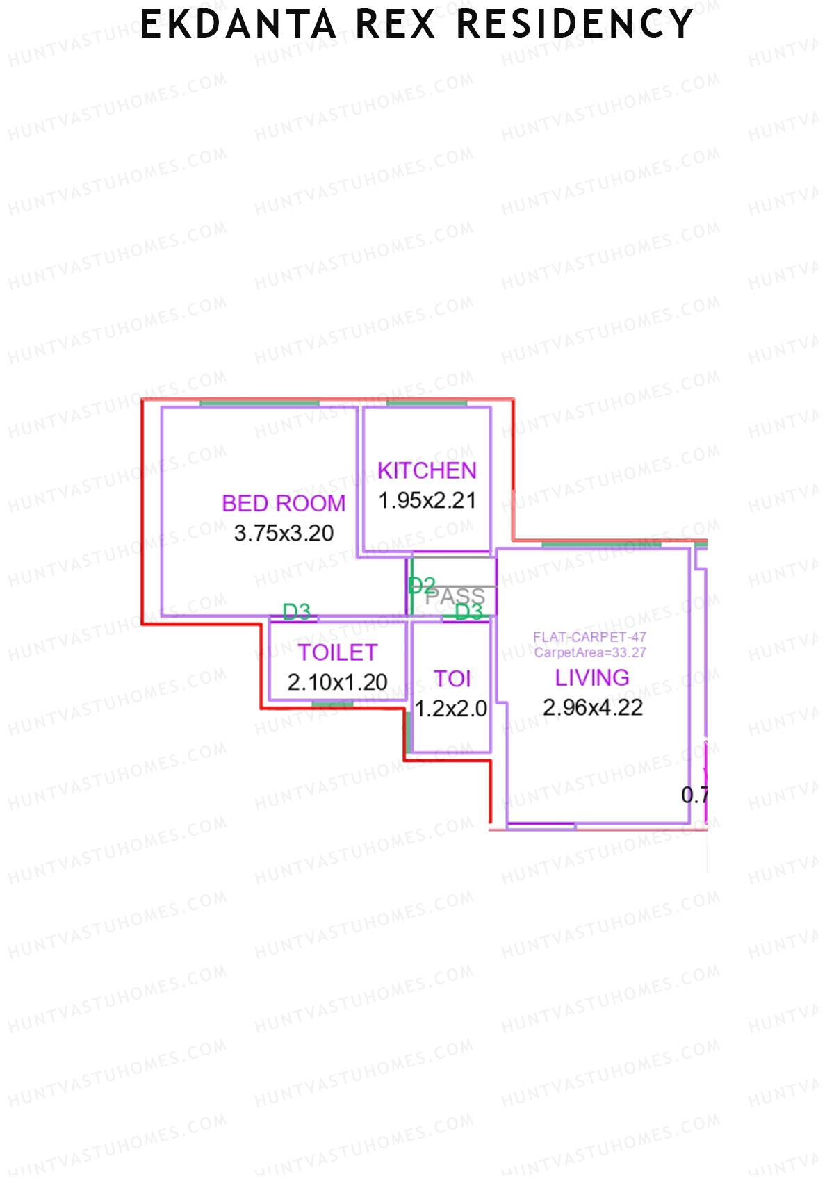 Ekdanta Rex Residency Block A Unit 3 Floor Plan