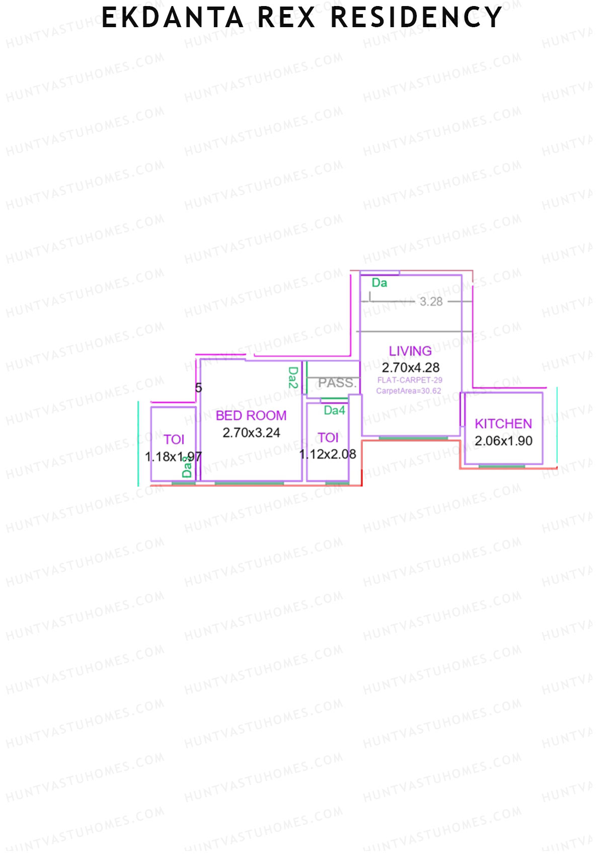 Ekdanta Rex Residency Block A Unit 6 Floor Plan