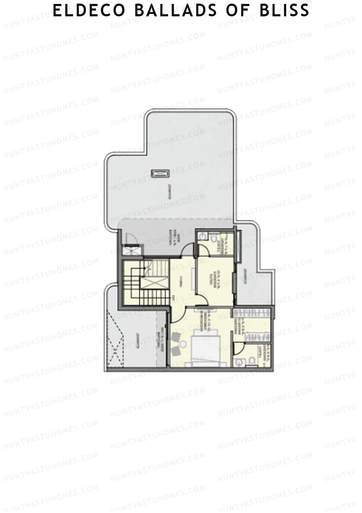 Eldeco Ballads of Bliss Cadence Unit 1 (Penthouse) Floor Plan