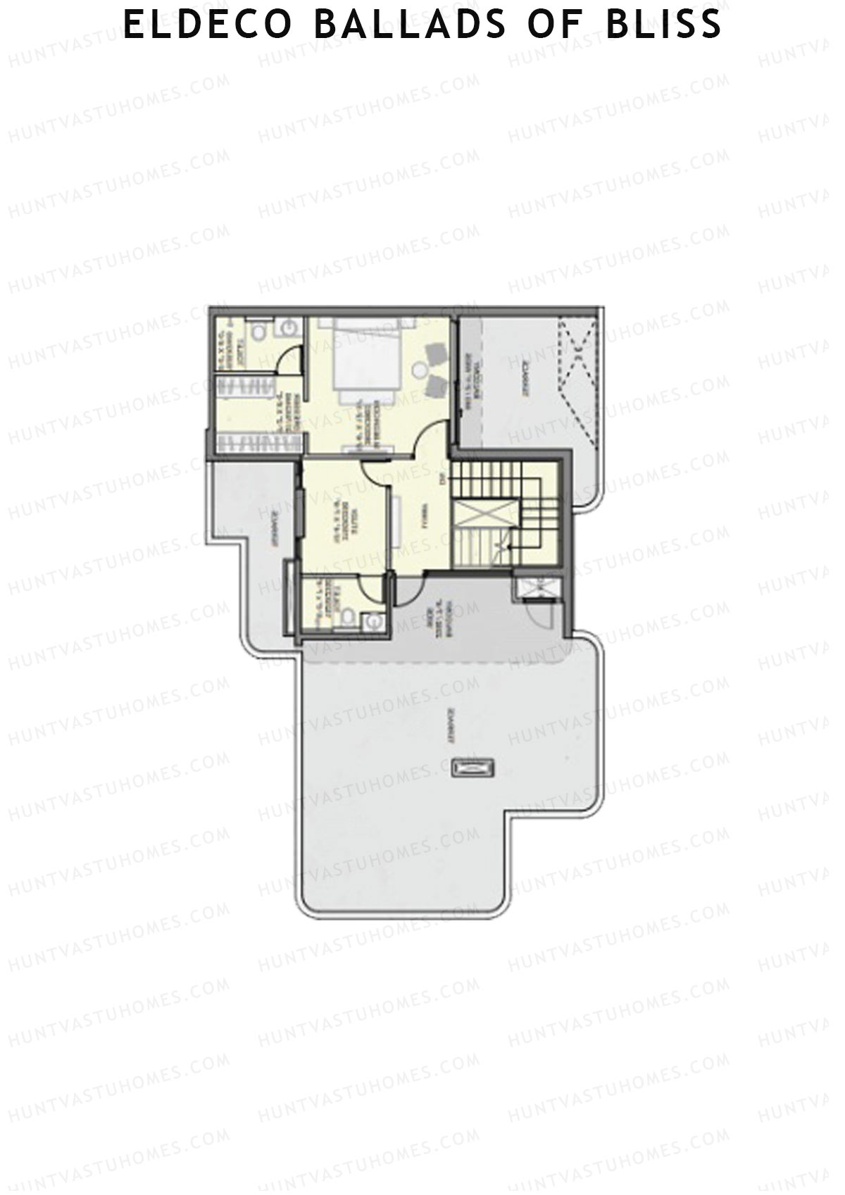 Eldeco Ballads of Bliss Cadence Unit 4 (Penthouse) Floor Plan