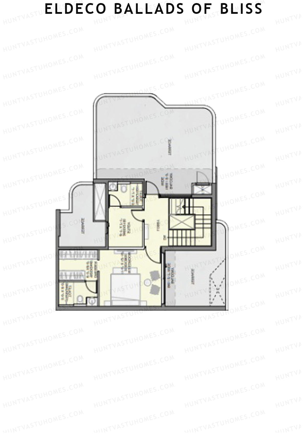 Eldeco Ballads of Bliss Cadence Unit 6 (Penthouse) Floor Plan