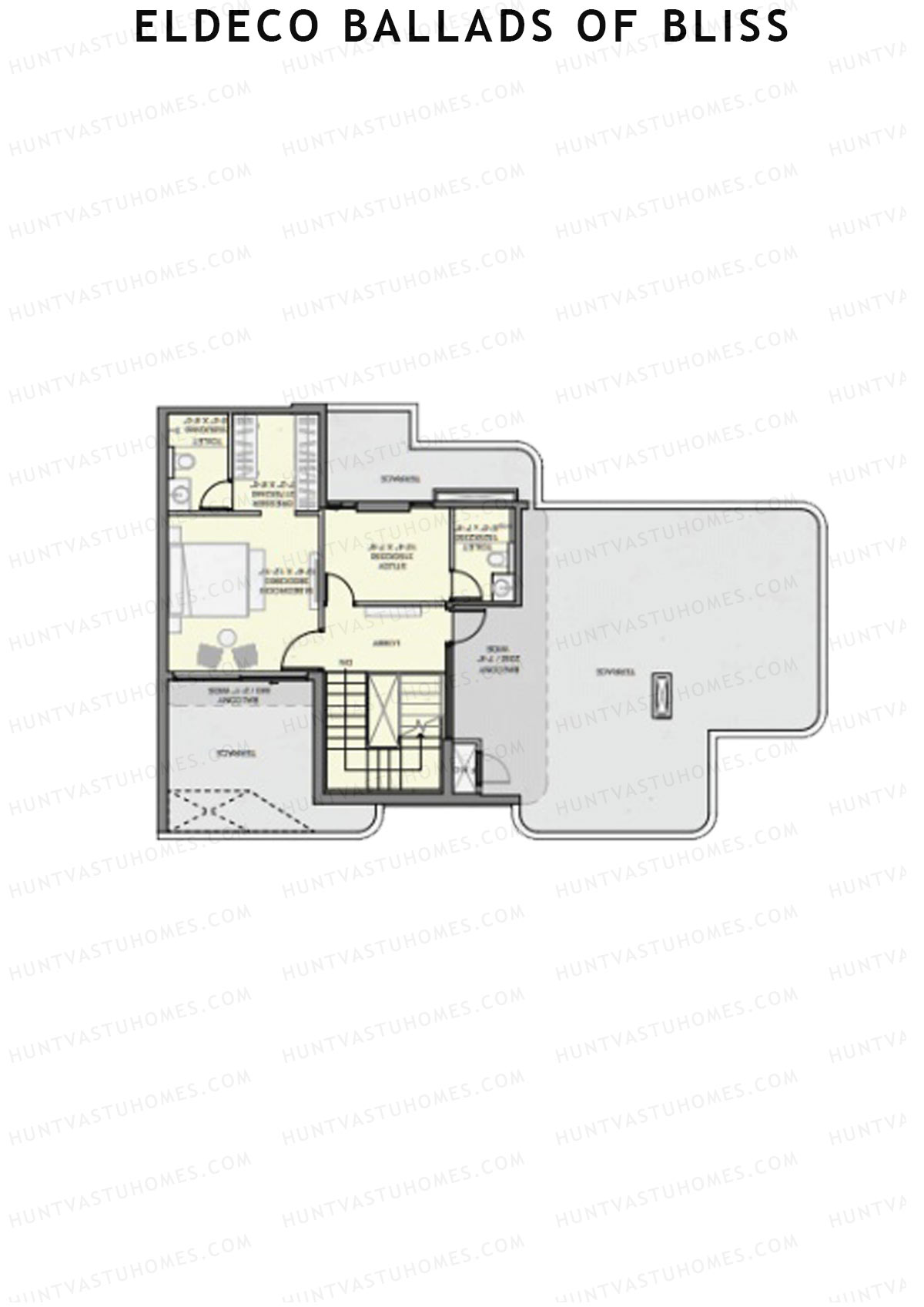 Eldeco Ballads of Bliss Harmony Unit 4 (Penthouse) Floor Plan