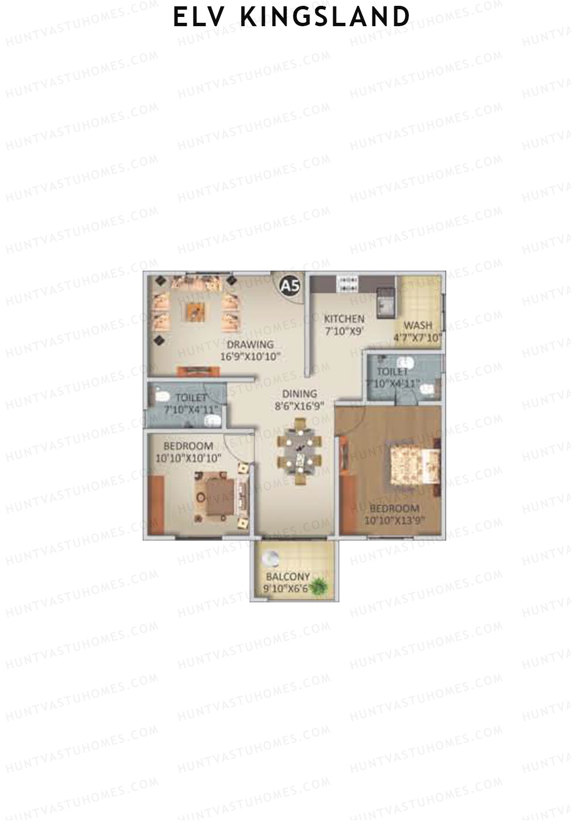 ELV Kingsland Block A Unit 5 Floor Plan
