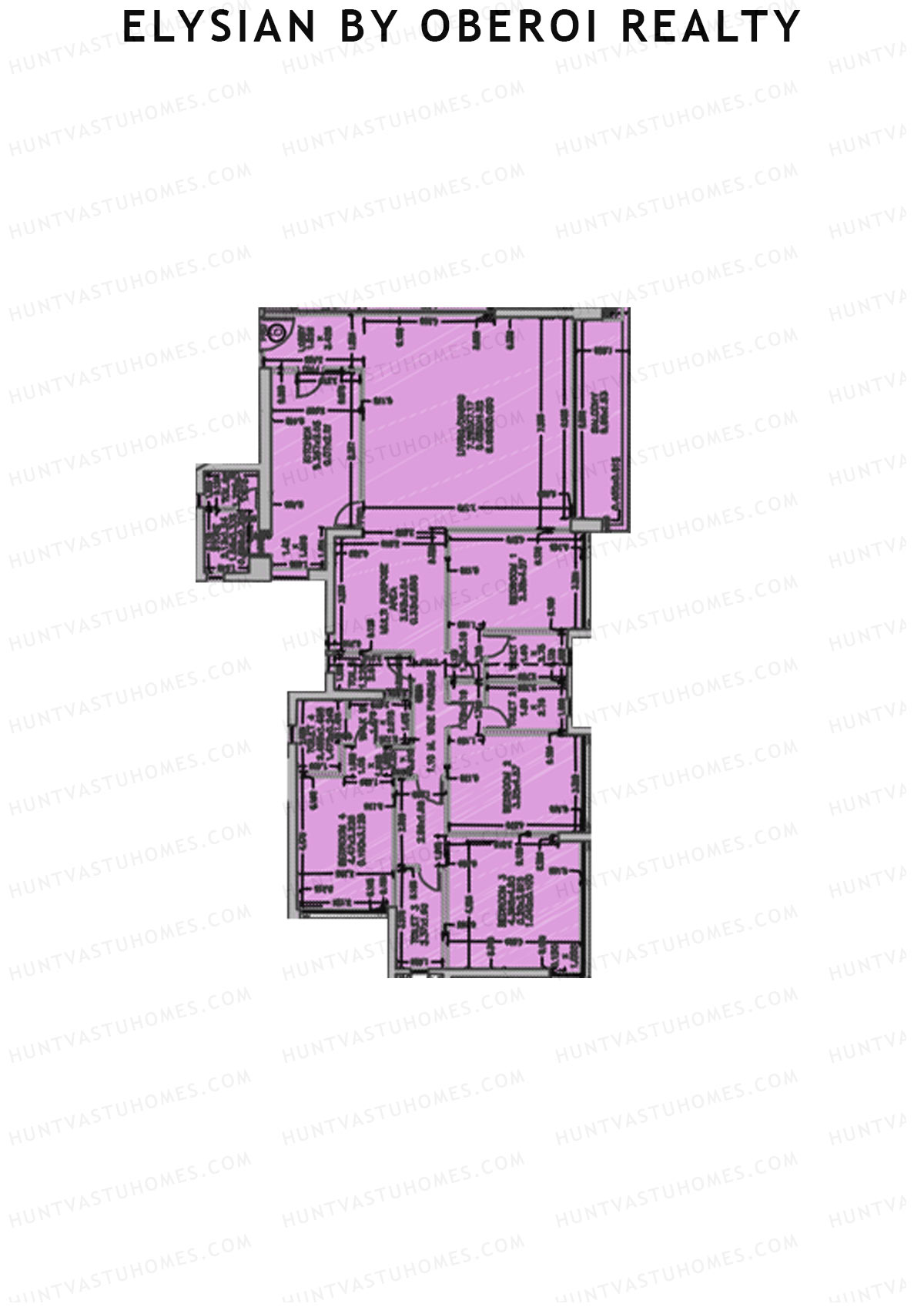 Elysian by Oberoi Realty Tower A Unit 6 Floor Plan