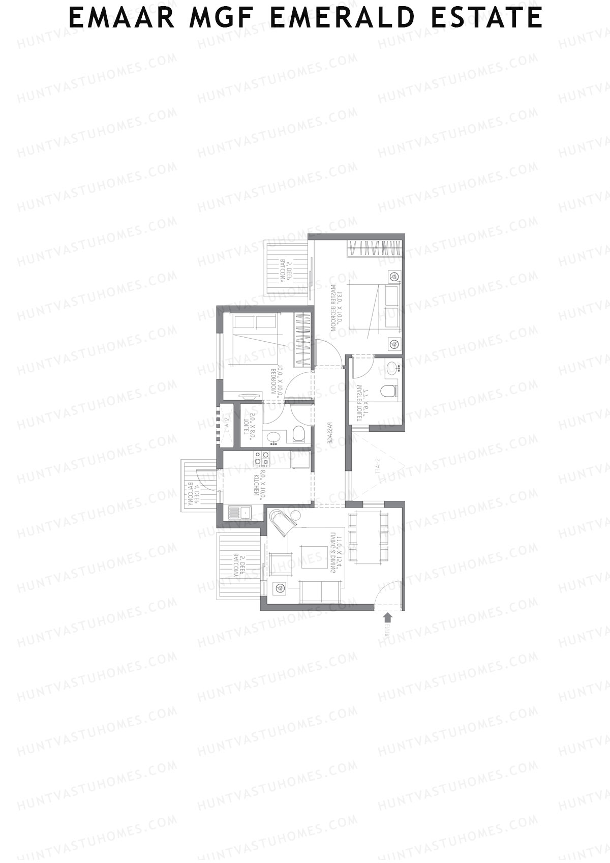 Emaar MGF Emerald Estate Tower A Unit 5 Floor Plan