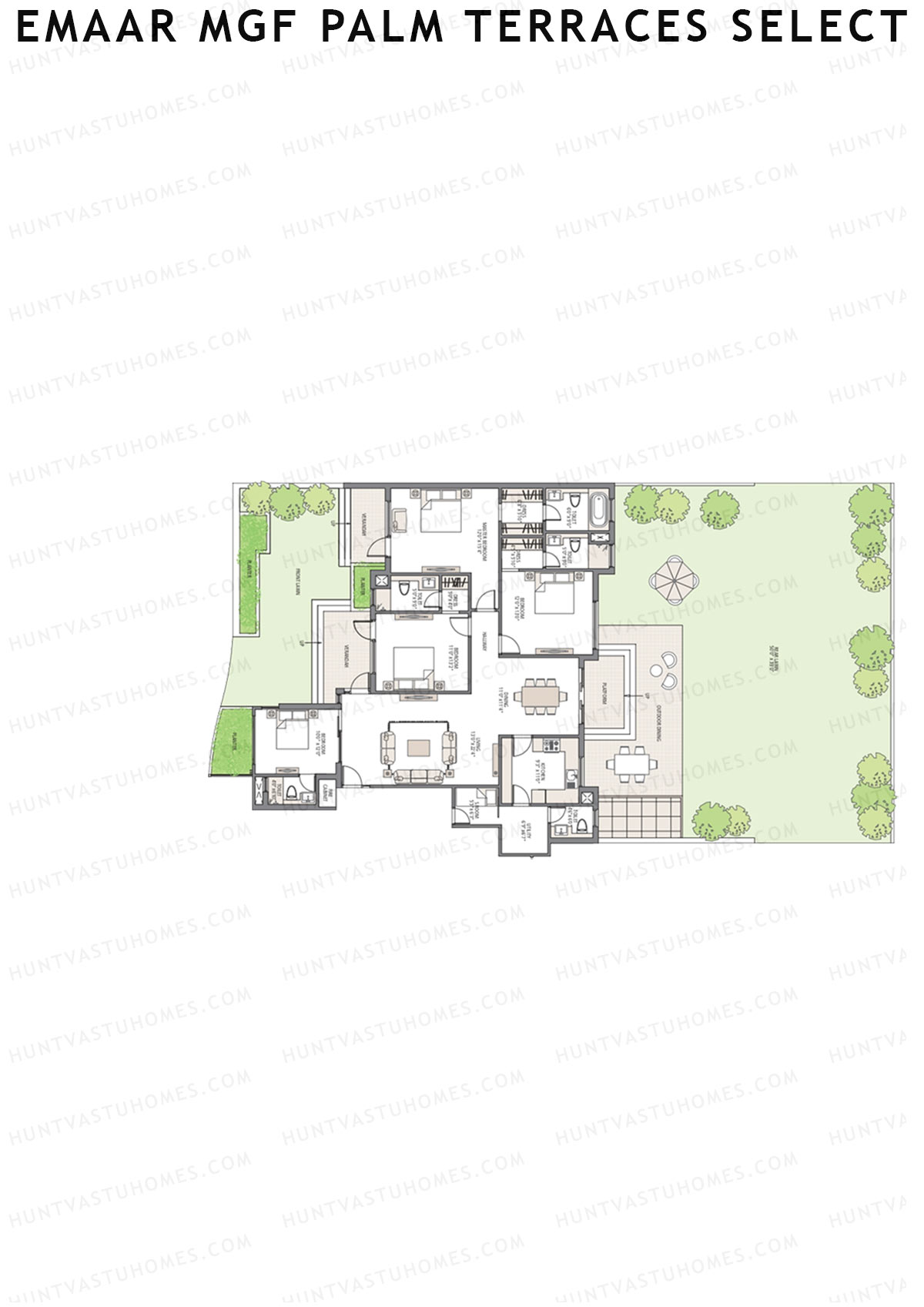 Emaar MGF Palm Terraces Select Tower 8 Unit 1 Floor Plan