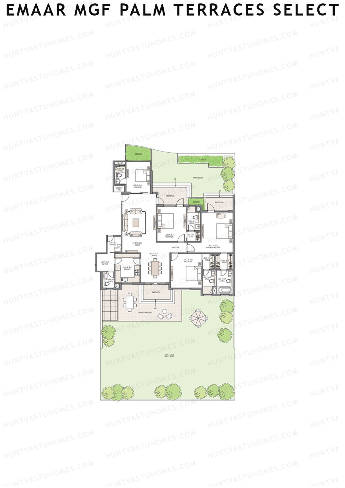 Emaar MGF Palm Terraces Select Tower 9 Unit 1 Floor Plan