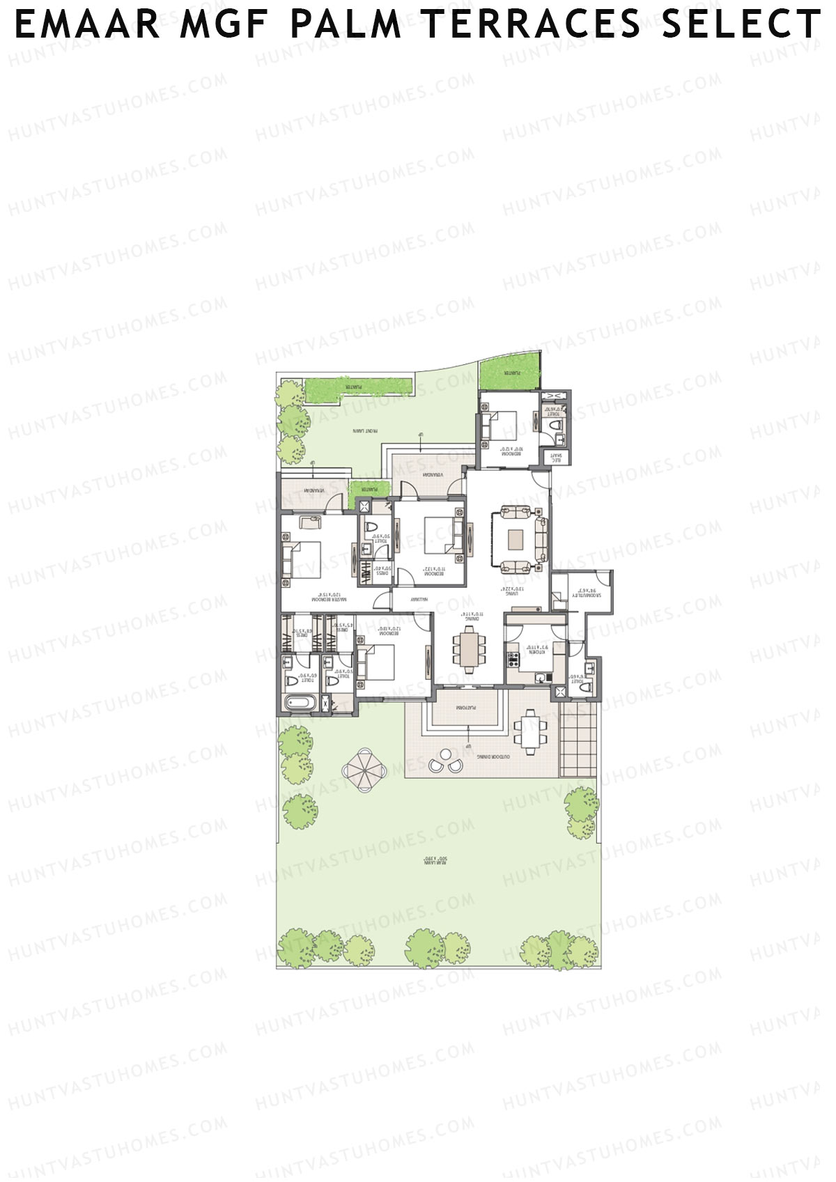 Emaar MGF Palm Terraces Select Tower 9 Unit 2 Floor Plan