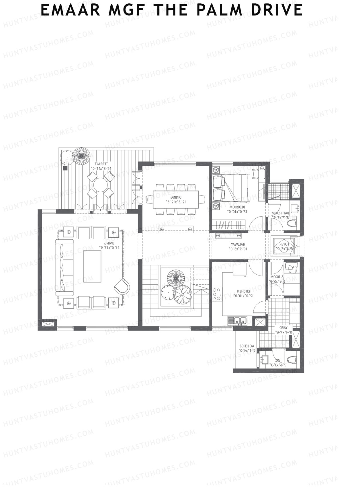 Emaar MGF The Palm Drive Tower F Unit 5 Type (Penthouse) Floor Plan