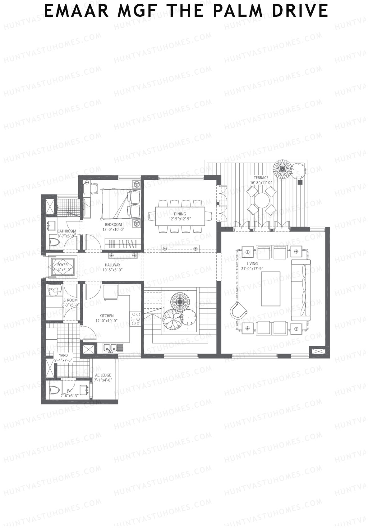 Emaar MGF The Palm Drive Tower G Unit 3 Type (Penthouse) Floor Plan