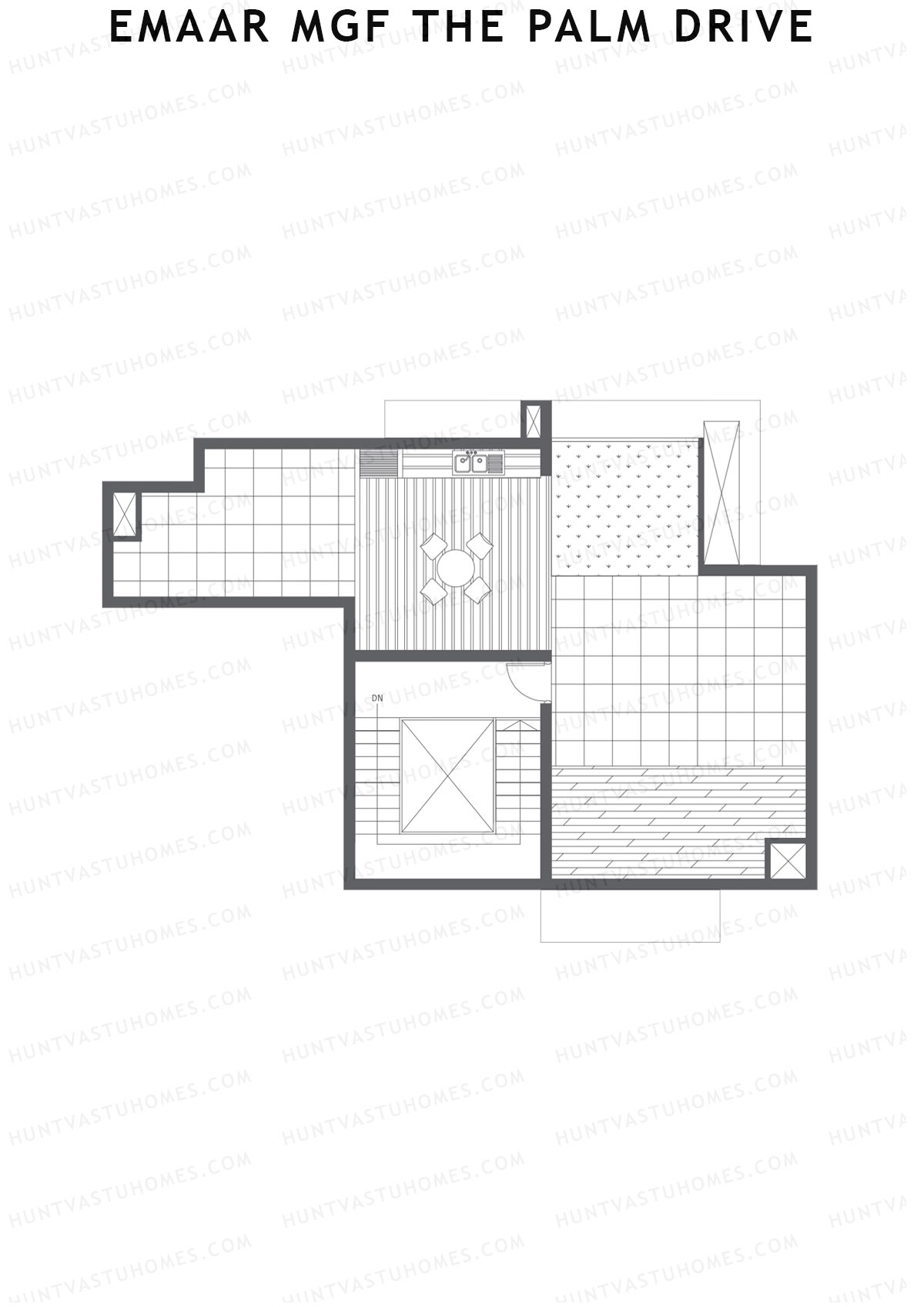 Emaar MGF The Palm Drive Tower H Unit 3 Type (Penthouse) Floor Plan