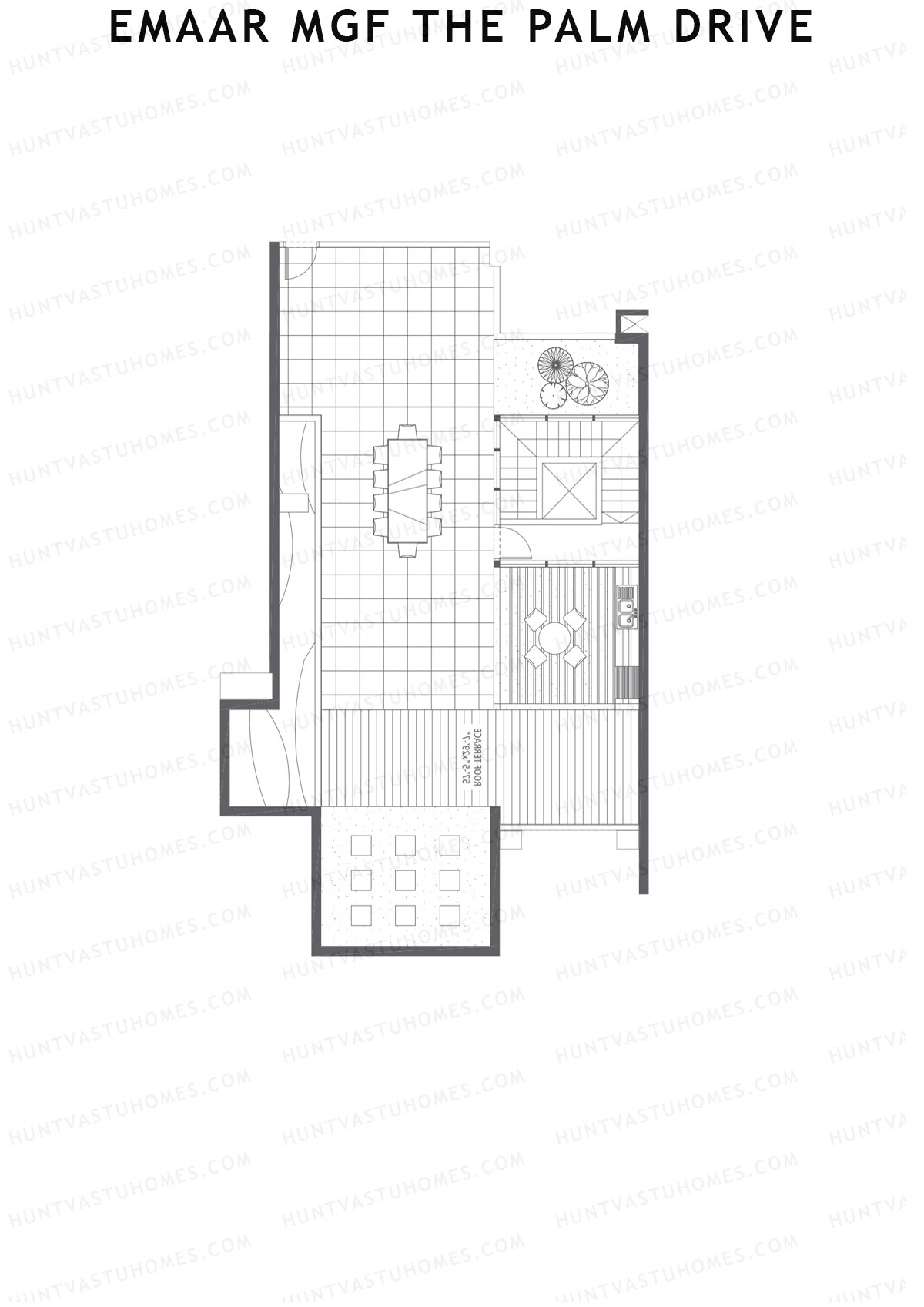 Emaar MGF The Palm Drive Tower H Unit 5 Type (Penthouse) Floor Plan