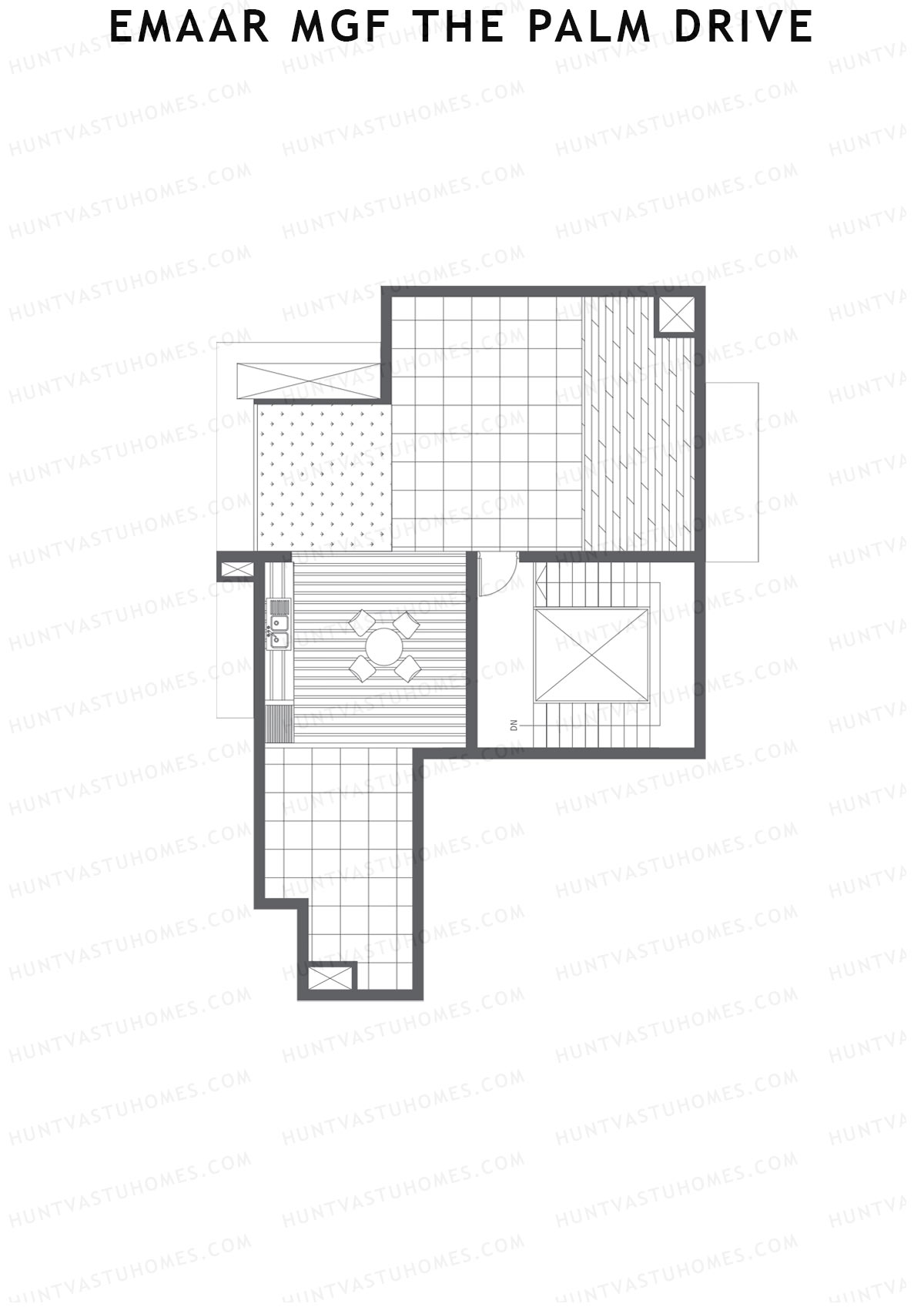 Emaar MGF The Palm Drive Tower K Unit 6 Type (Penthouse) Floor Plan