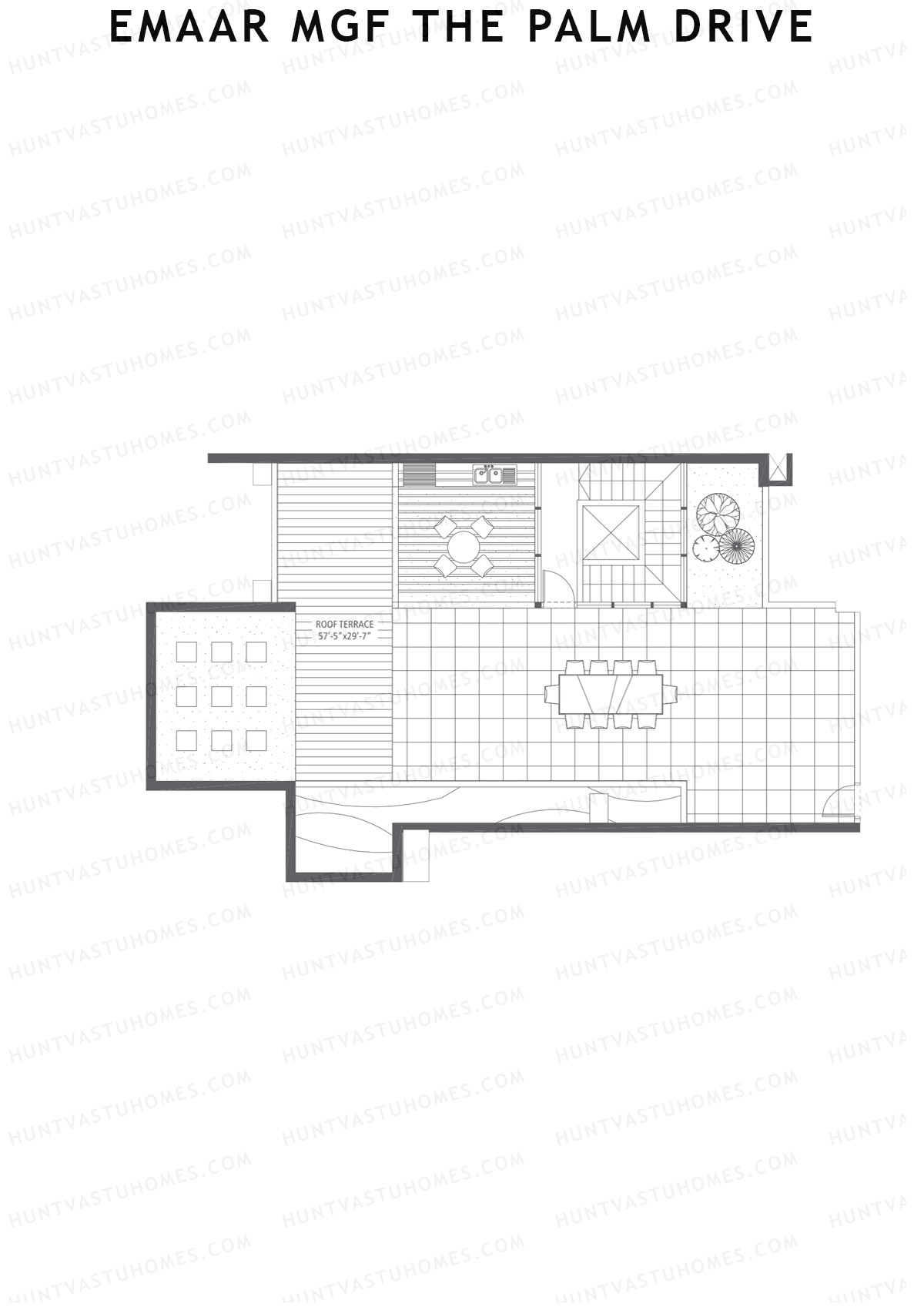 Emaar MGF The Palm Drive Tower L Unit 4 Type (Penthouse) Floor Plan