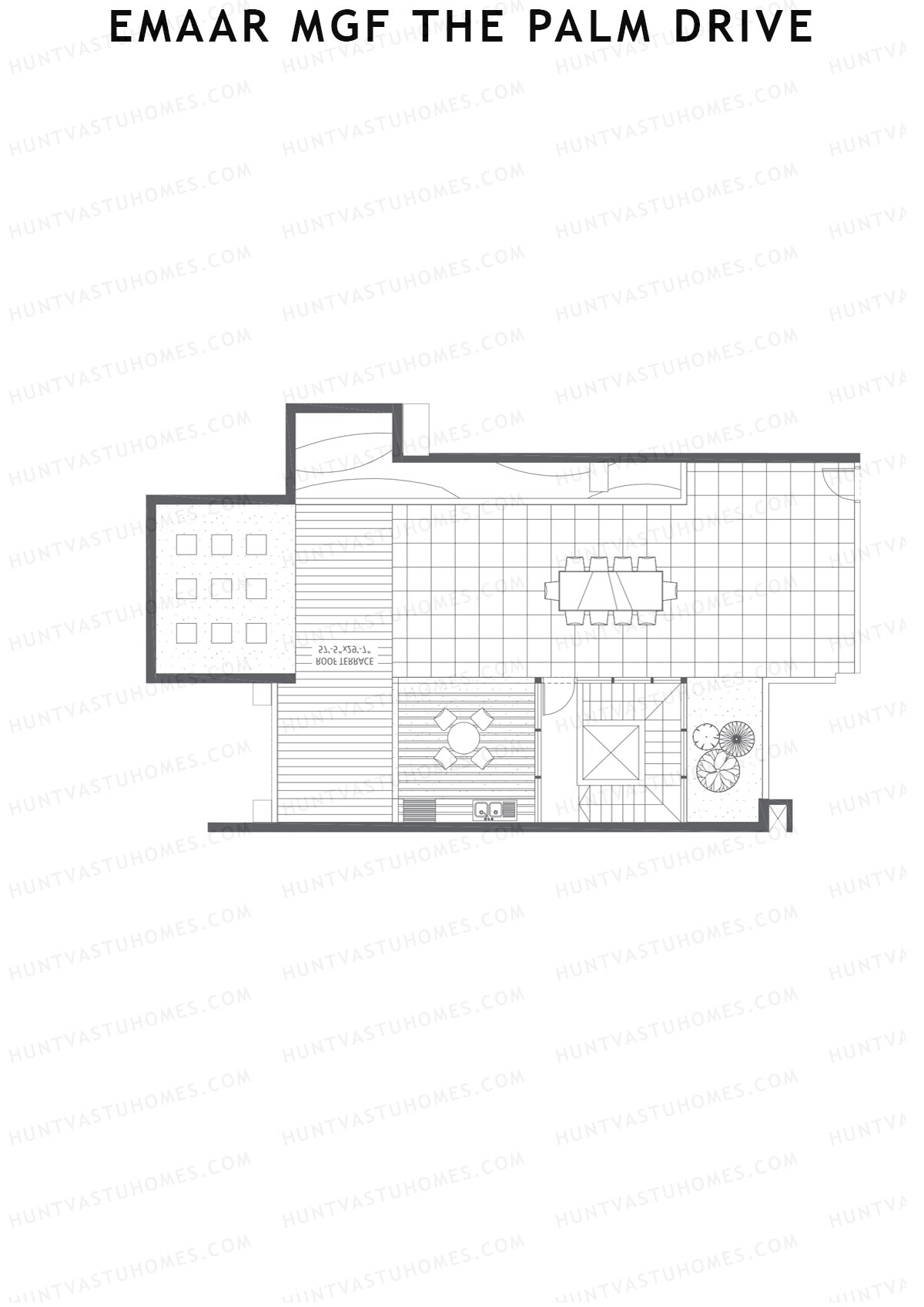 Emaar MGF The Palm Drive Tower L Unit 5 Type (Penthouse) Floor Plan