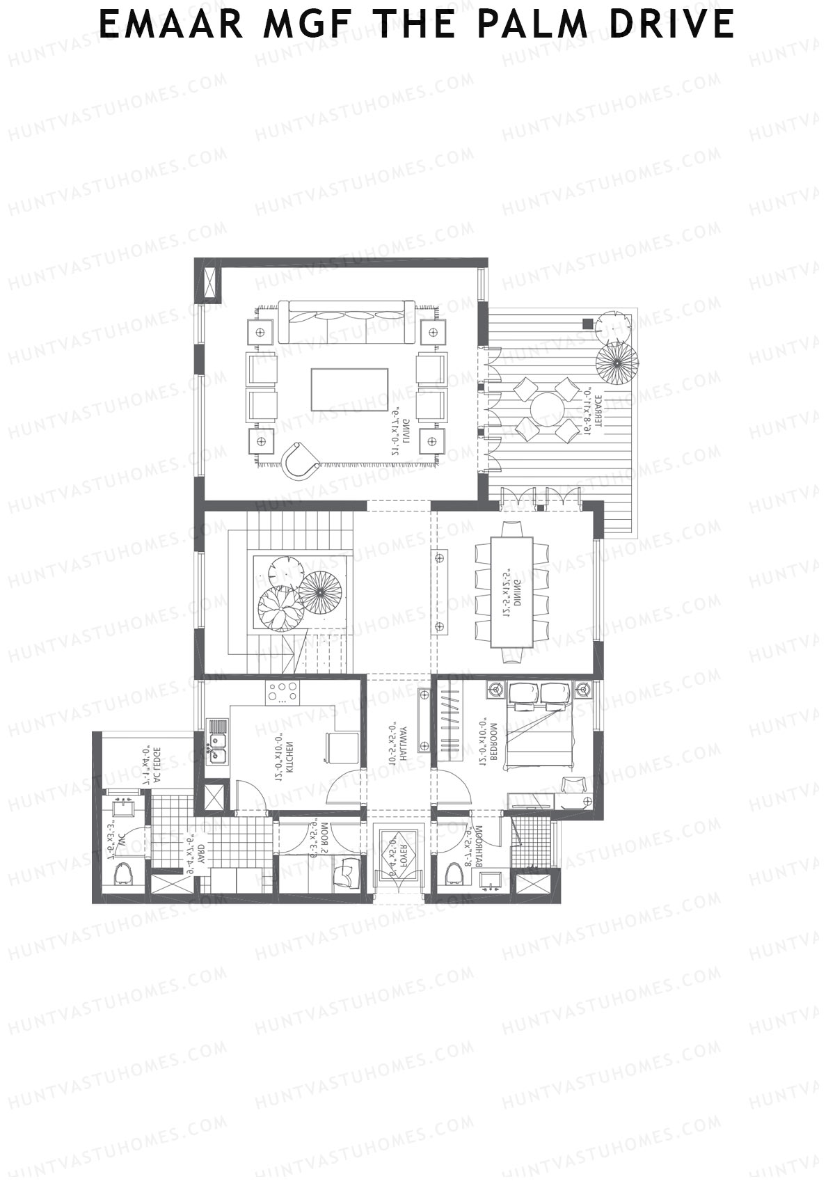 Emaar MGF The Palm Drive Tower M Unit 6 Type (Penthouse) Floor Plan
