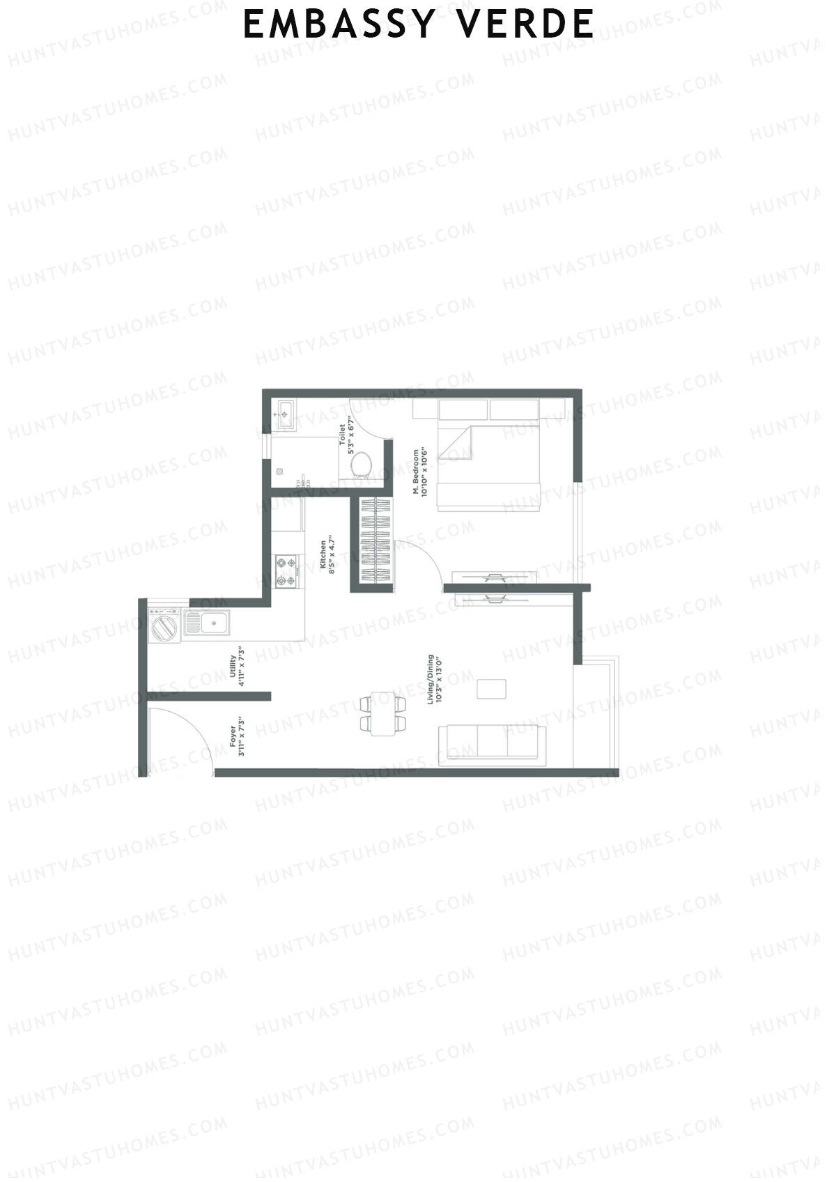 Embassy Verde Kalmia Block A Unit 7 Floor Plan