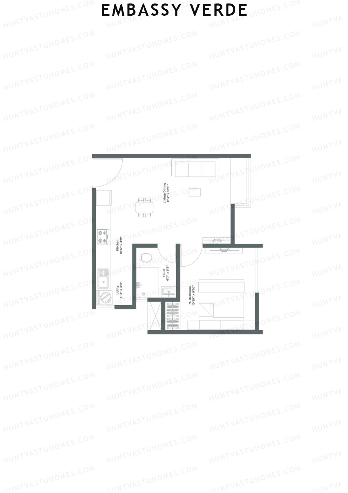 Embassy Verde Kalmia Block A Unit 8 Floor Plan
