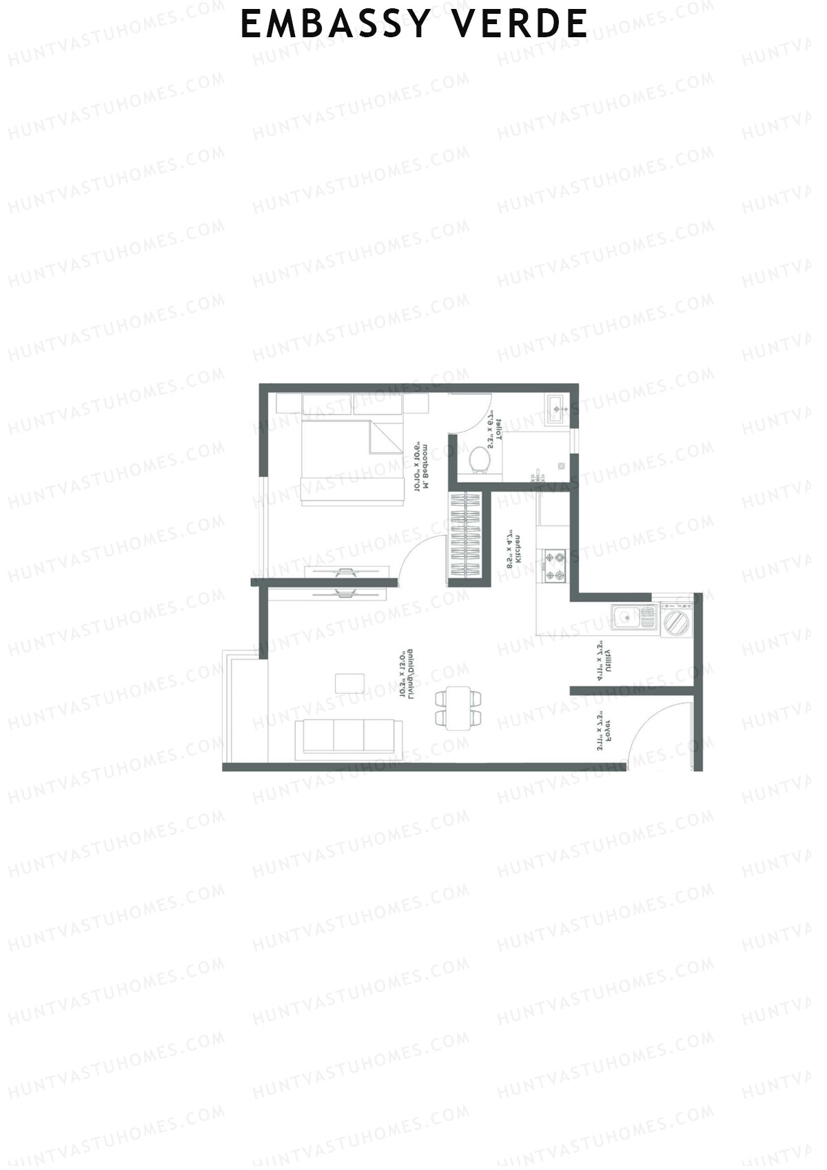 Embassy Verde Lavender Block B Unit 3 Floor Plan