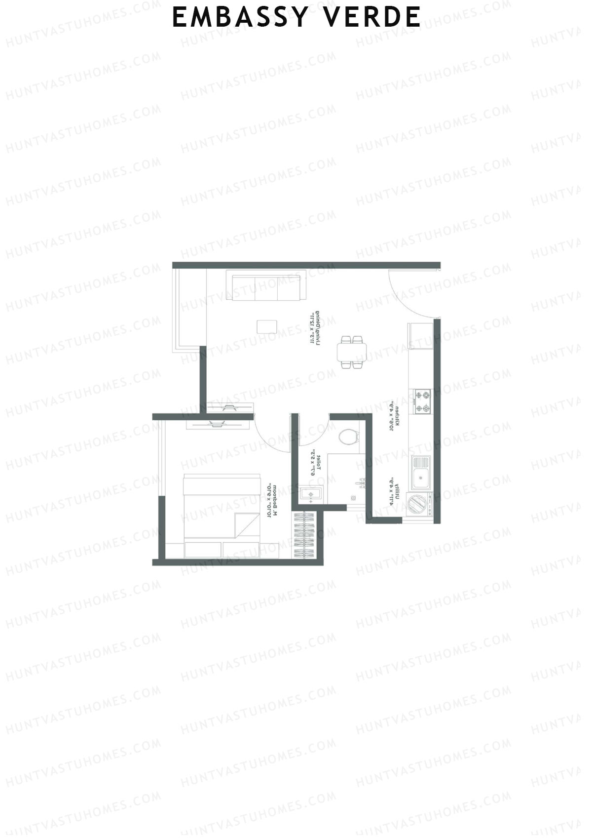 Embassy Verde Lavender Block B Unit 4 Floor Plan