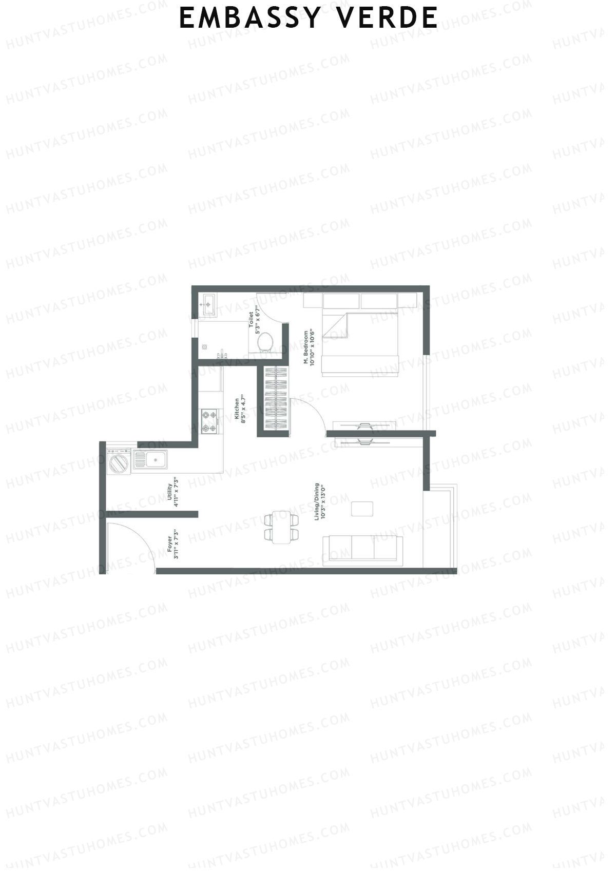Embassy Verde Lavender Block A Unit 3 Floor Plan