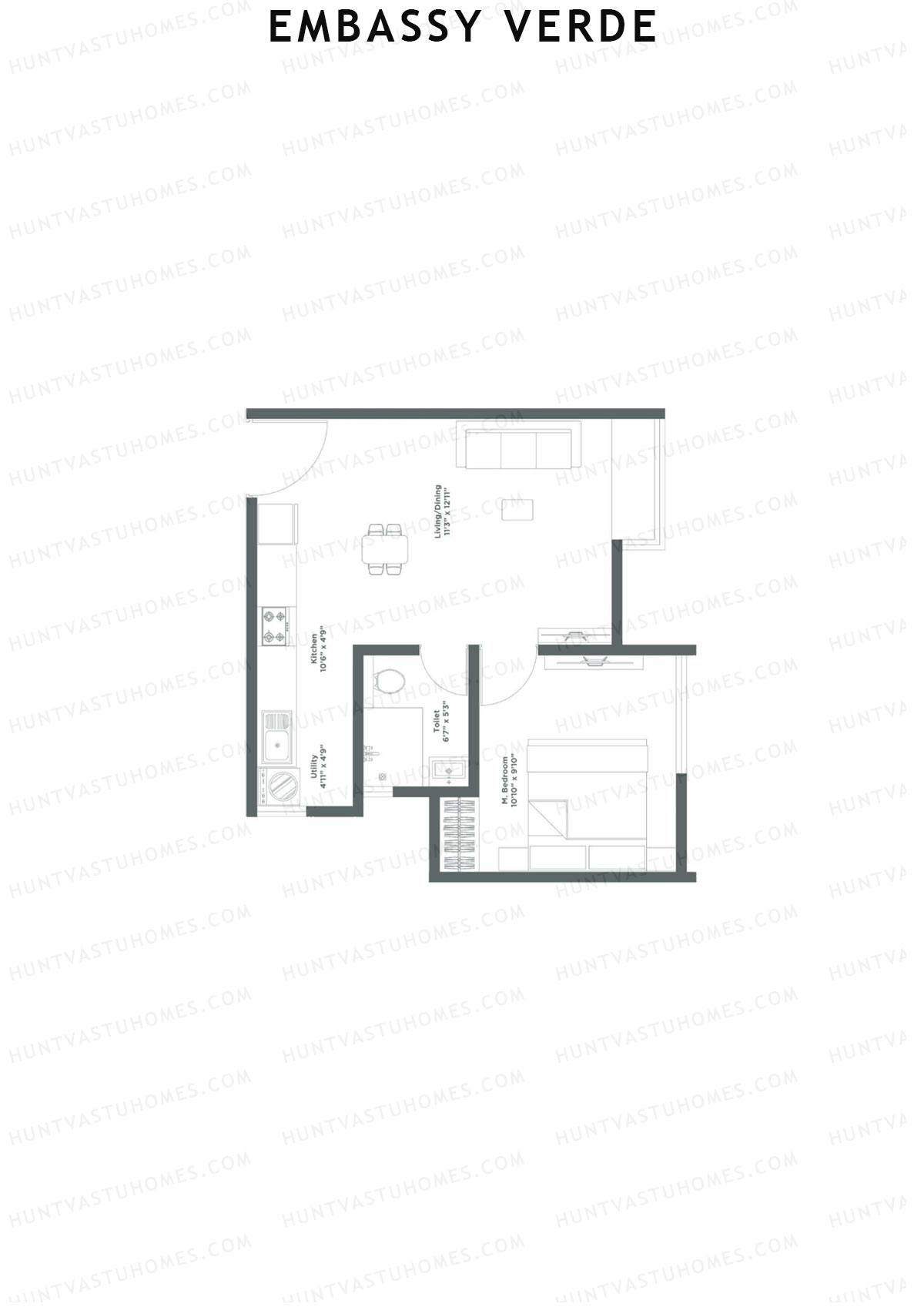 Embassy Verde Lavender Block A Unit 4 Floor Plan