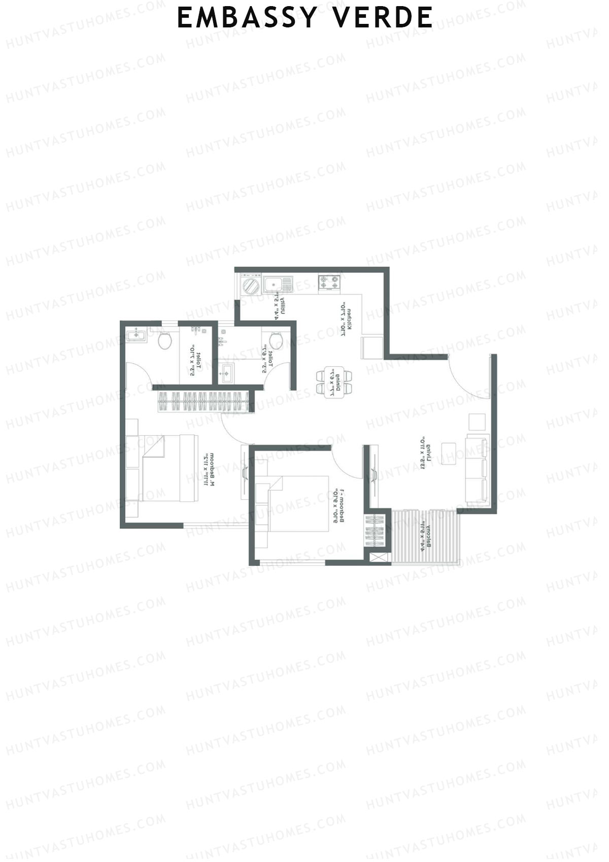 Embassy Verde Marigold Block B Unit 10 Floor Plan
