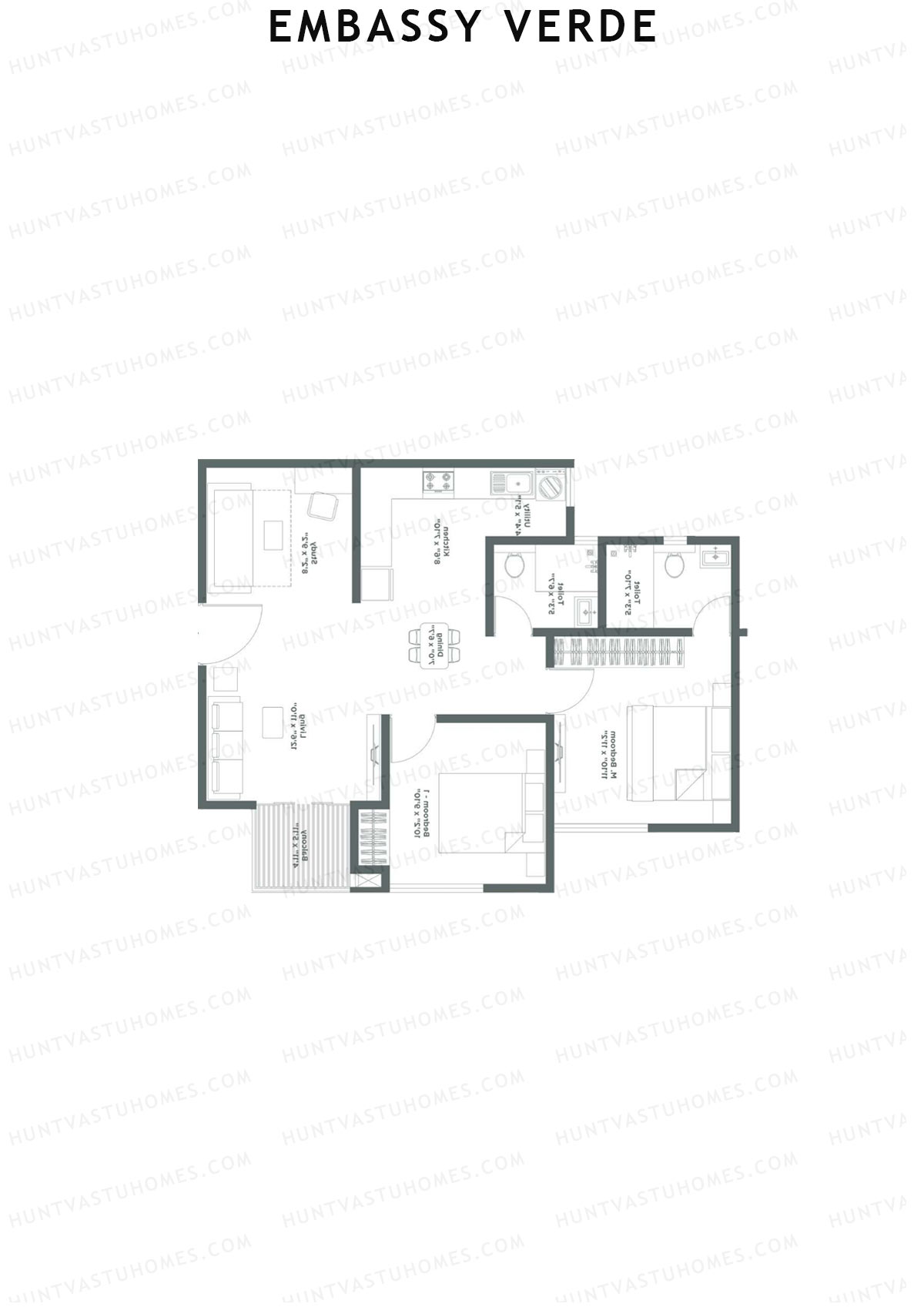 Embassy Verde Marigold Block B Unit 11 Floor Plan