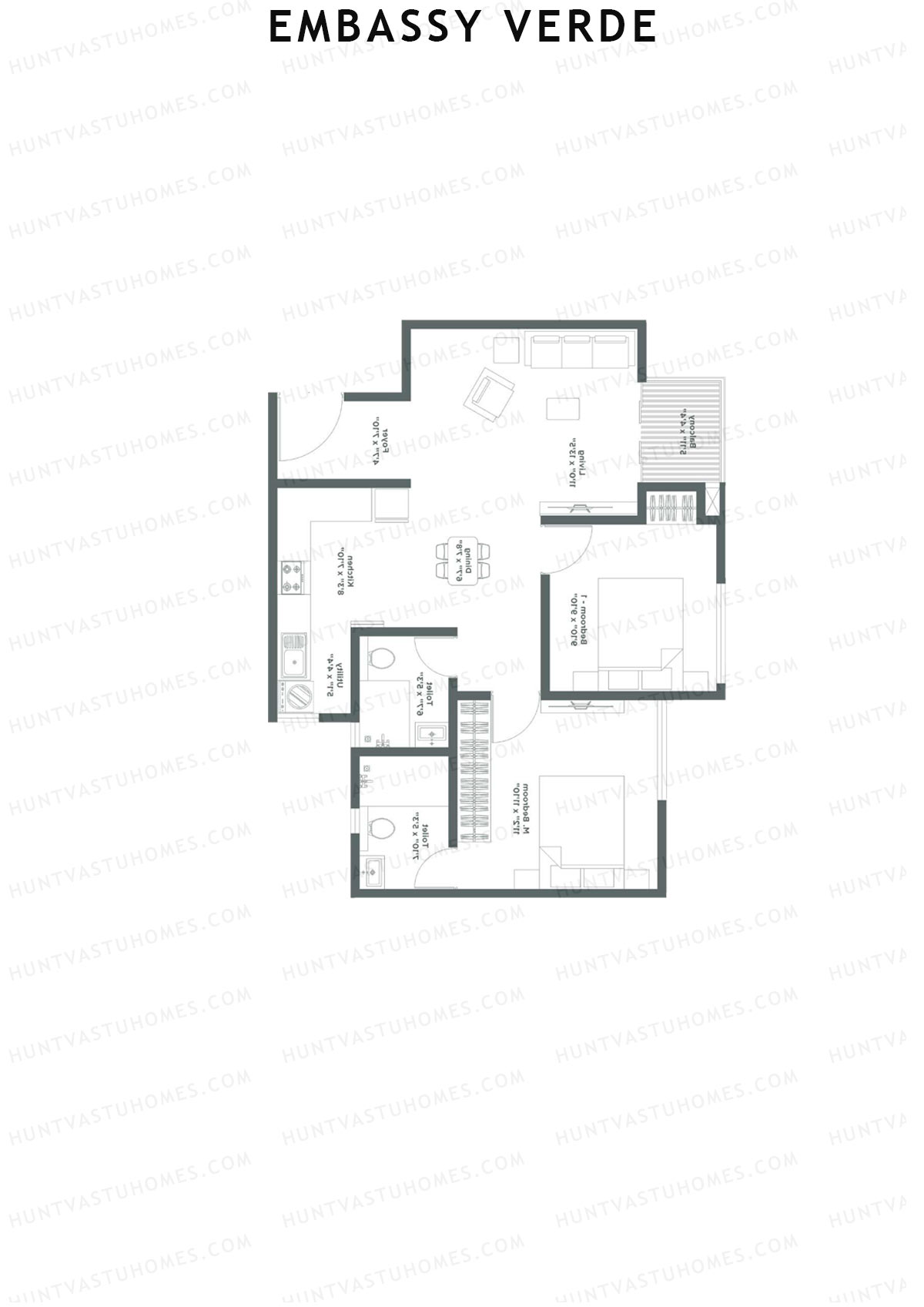 Embassy Verde Marigold Block B Unit 3 Floor Plan