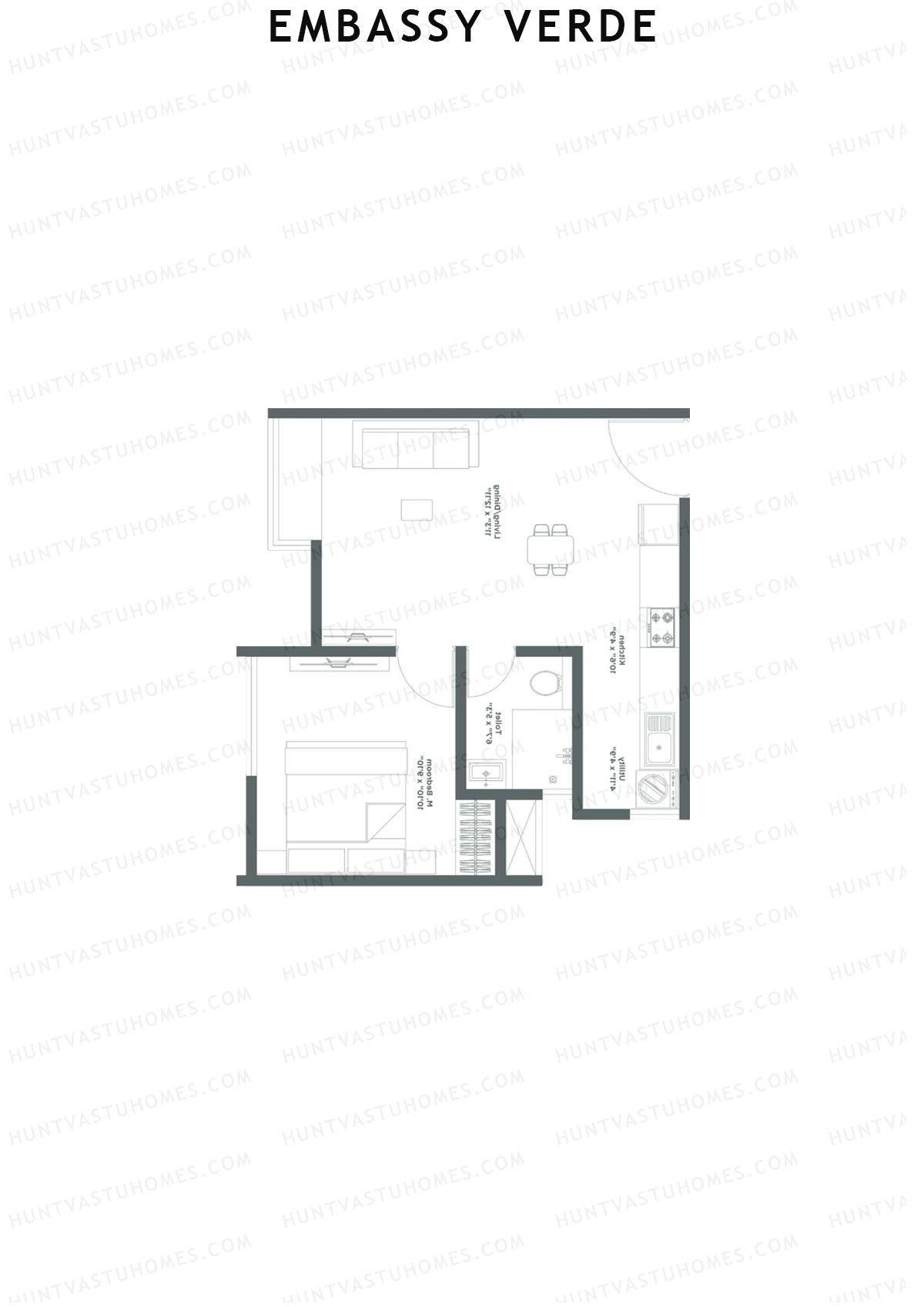 Embassy Verde Marigold Block B Unit 8 Floor Plan