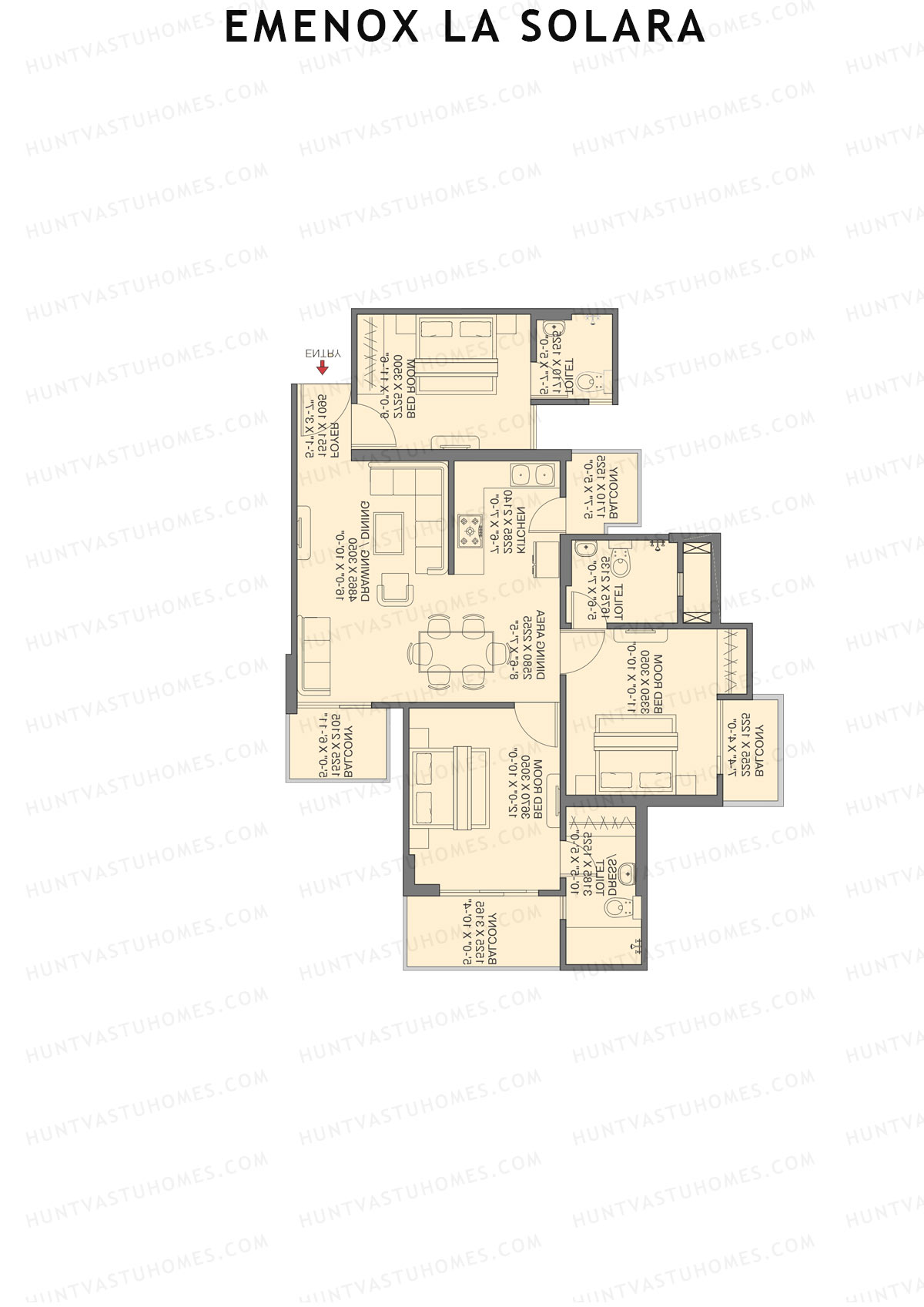 Emenox La Solara Block A Unit 1 Floor Plan