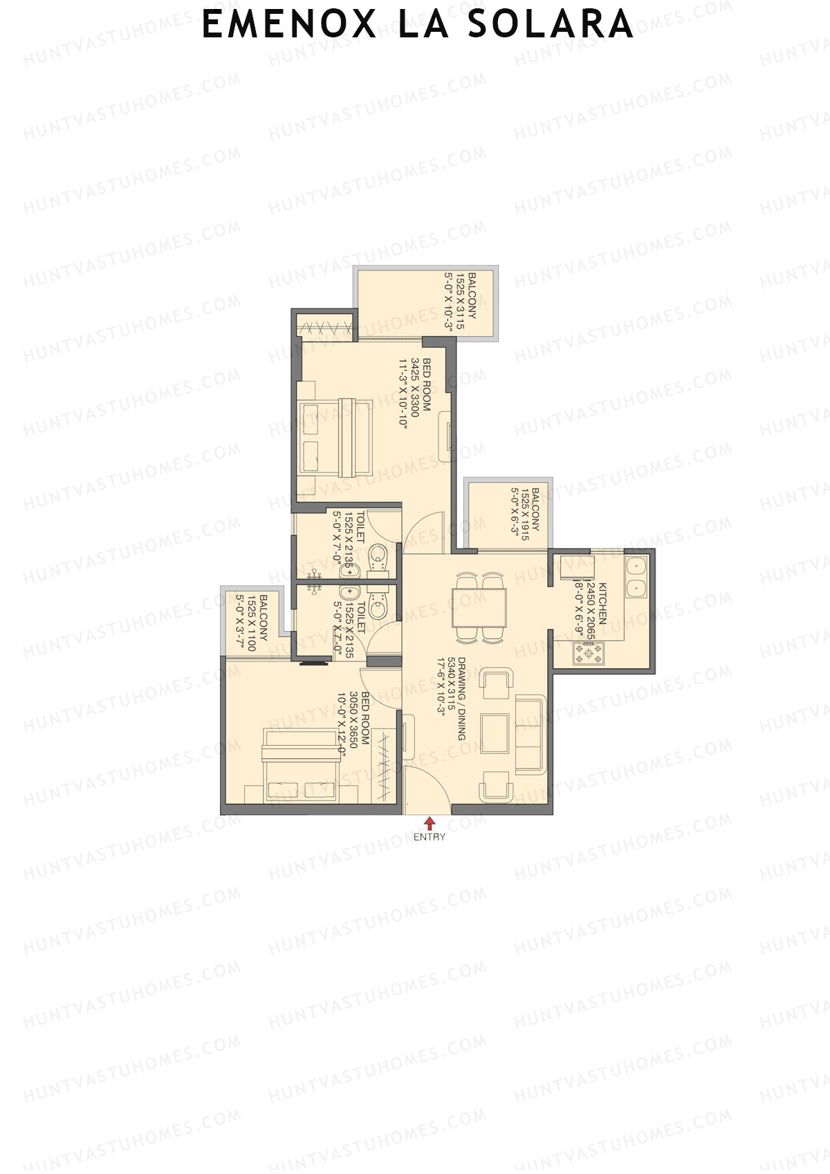Emenox La Solara Block B Unit 6 Floor Plan