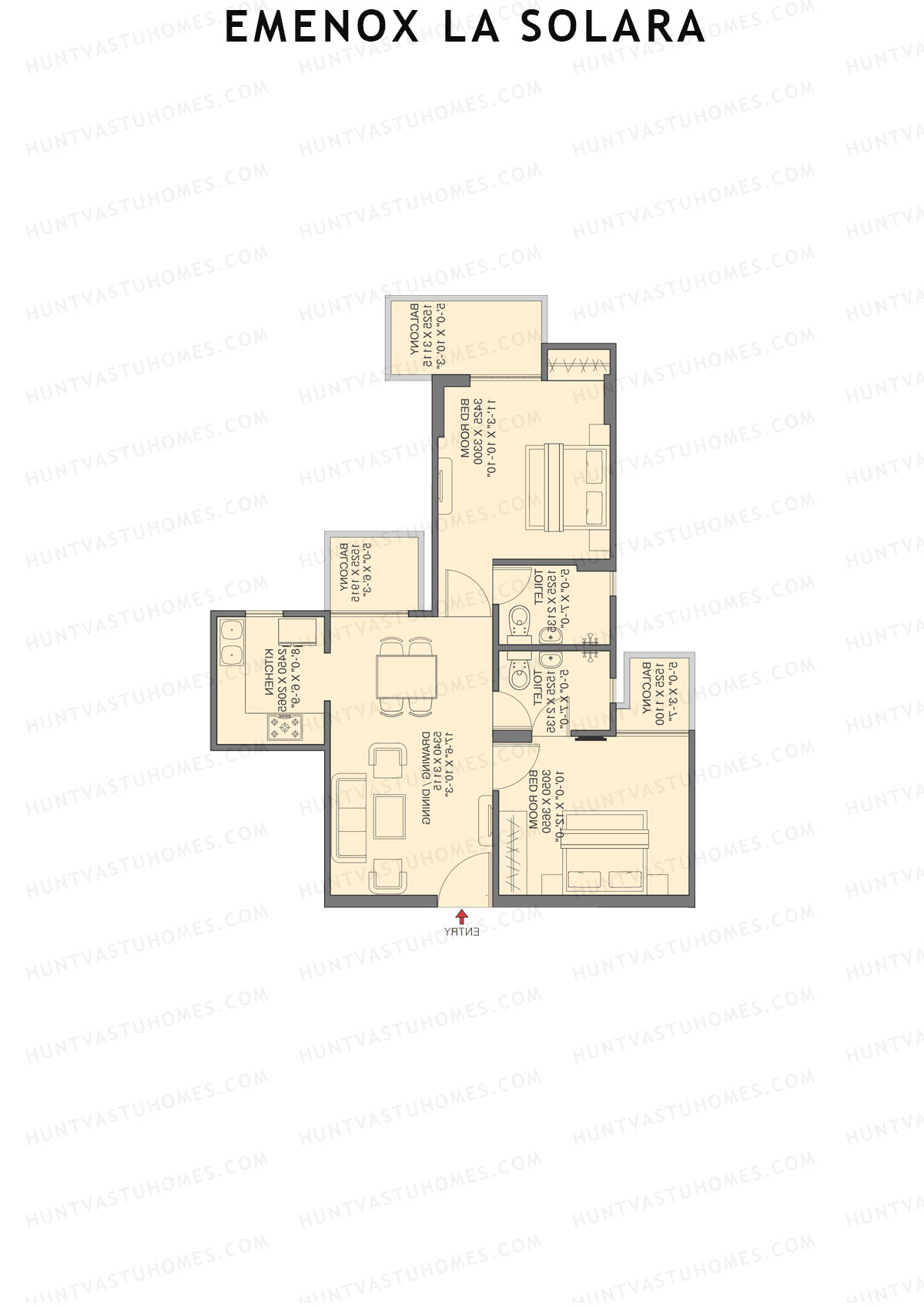 Emenox La Solara Block B Unit 7 Floor Plan