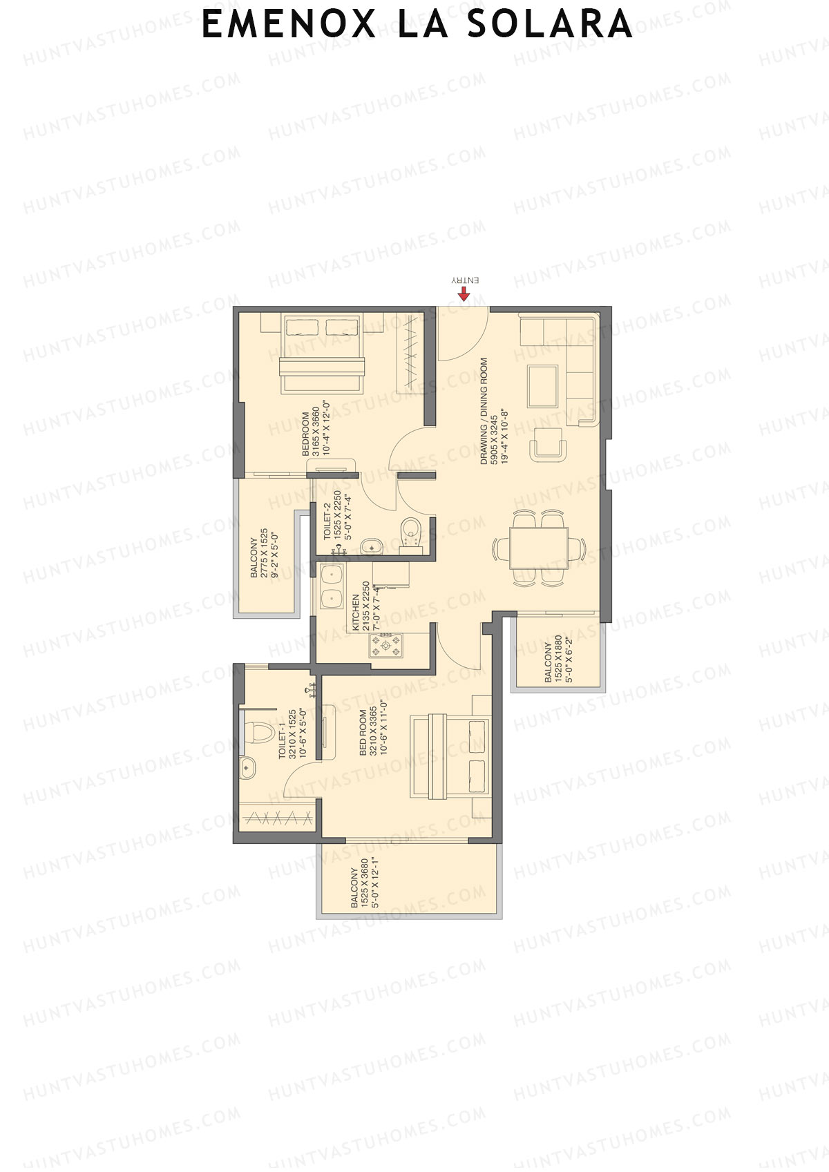 Emenox La Solara Block C Unit 2 Floor Plan