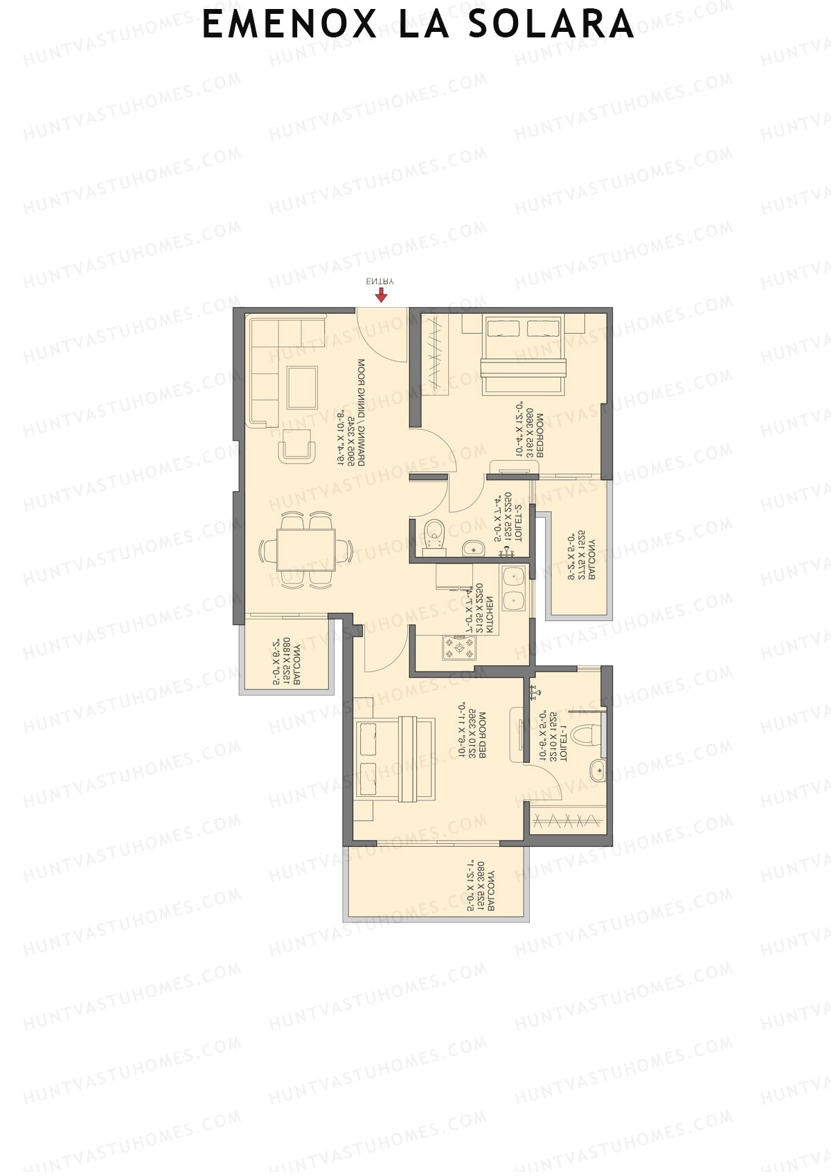 Emenox La Solara Block C Unit 3 Floor Plan