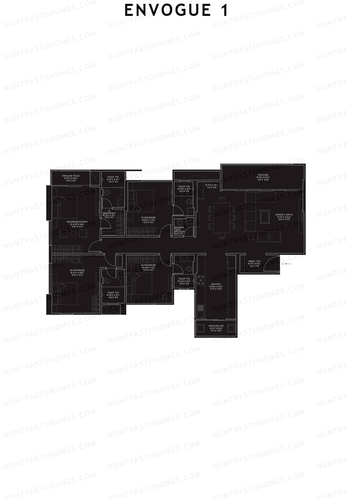 Envogue 1 Wing K1 Unit 2 Floor Plan