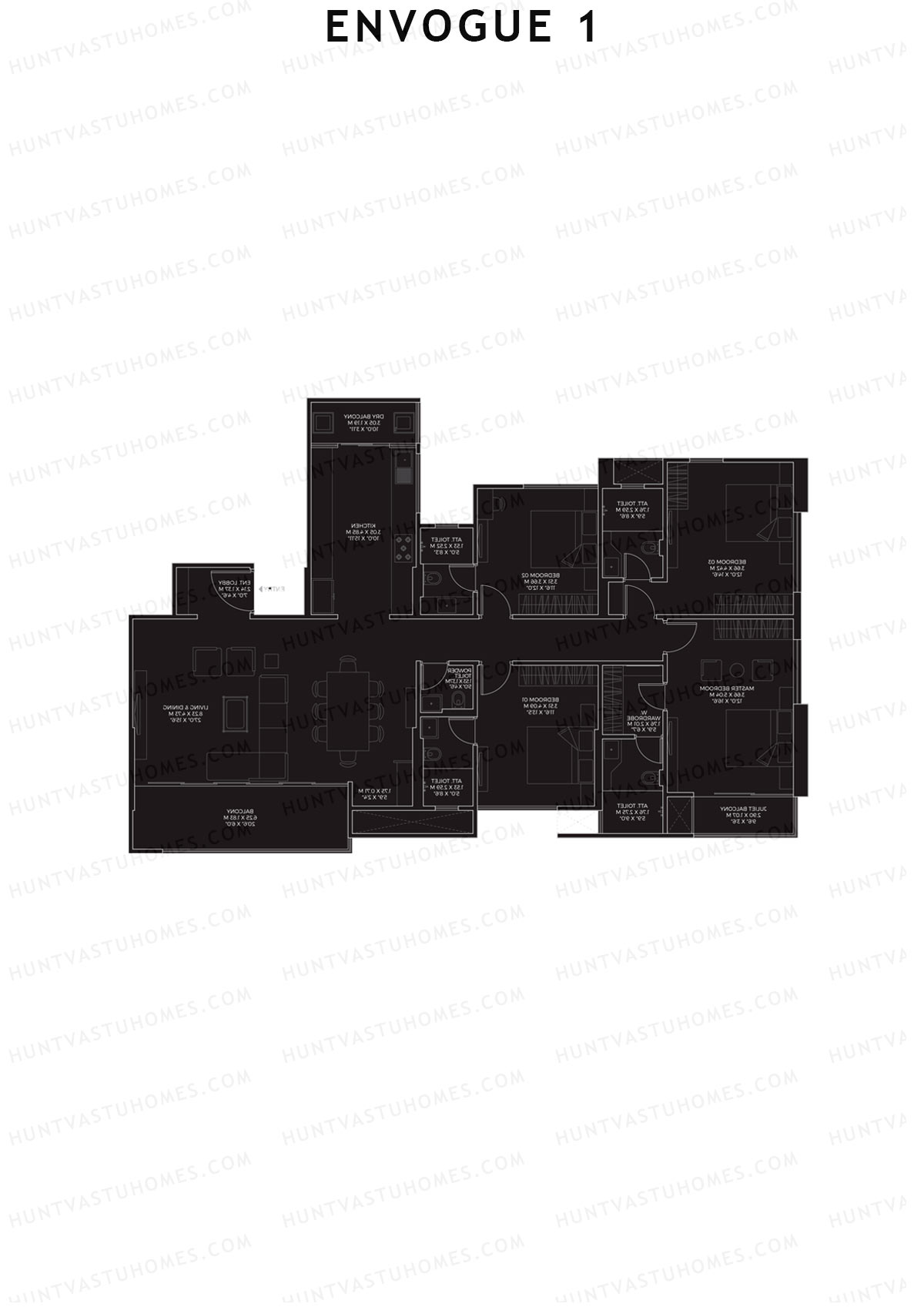 Envogue 1 Wing K1 Unit 4 Floor Plan